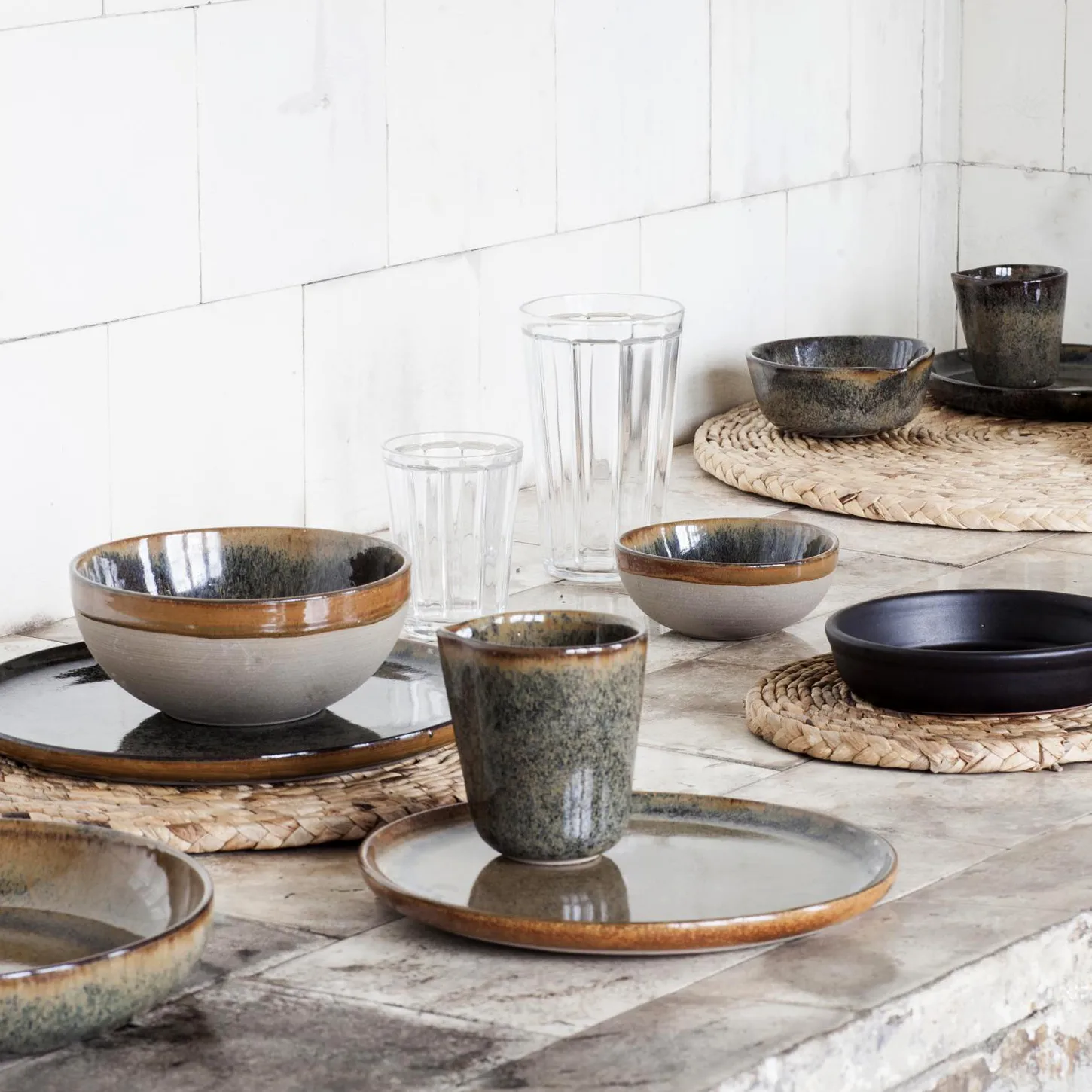 Copo longo Surface 45 cl, 4 un. transparente Serax