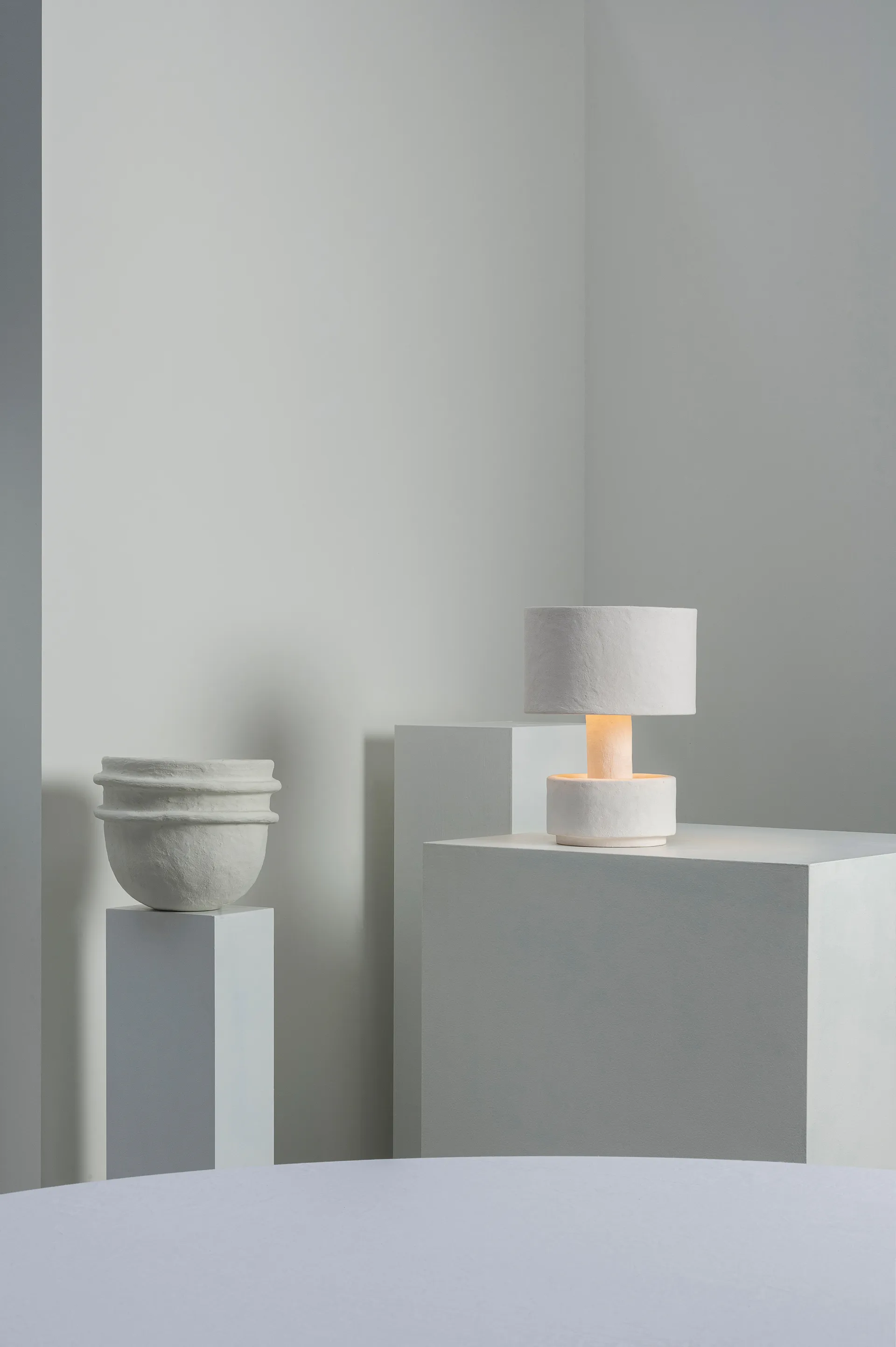 Earth candeeiro de mesa 44 cm, Branco Serax