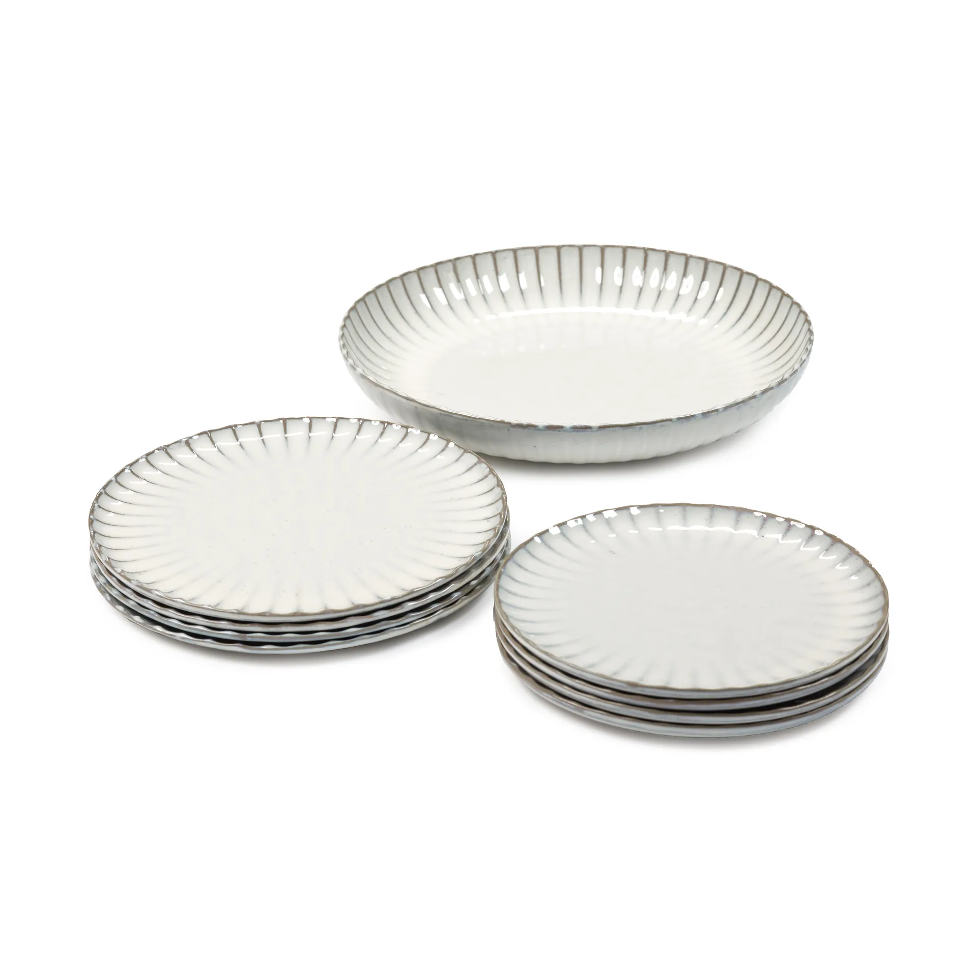 Inku conjunto de jantar 9 peças, Branco Serax