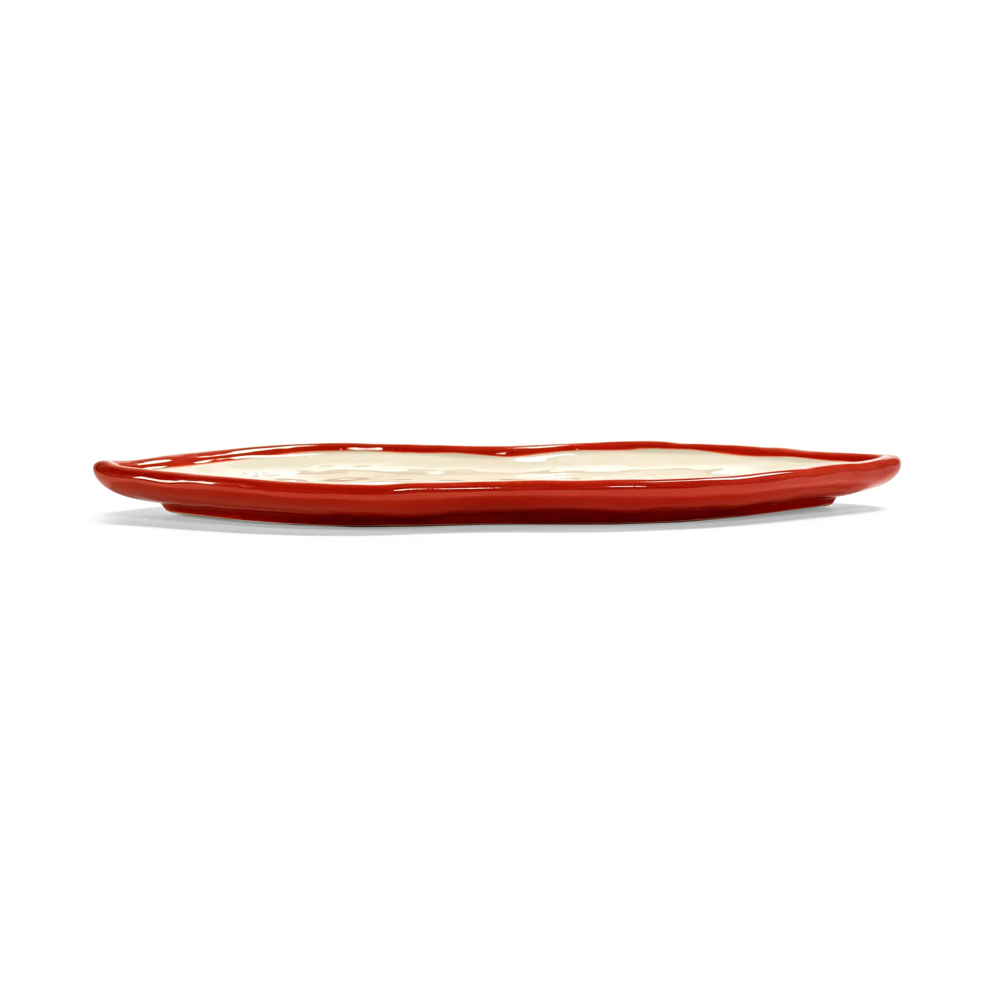 Les Objets Mouleversants bandeja L, Vermelho-branco Serax