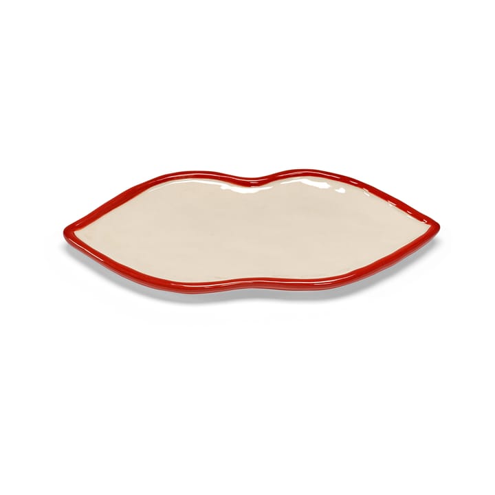 Les Objets Mouleversants bandeja M - Vermelho-branco - Serax