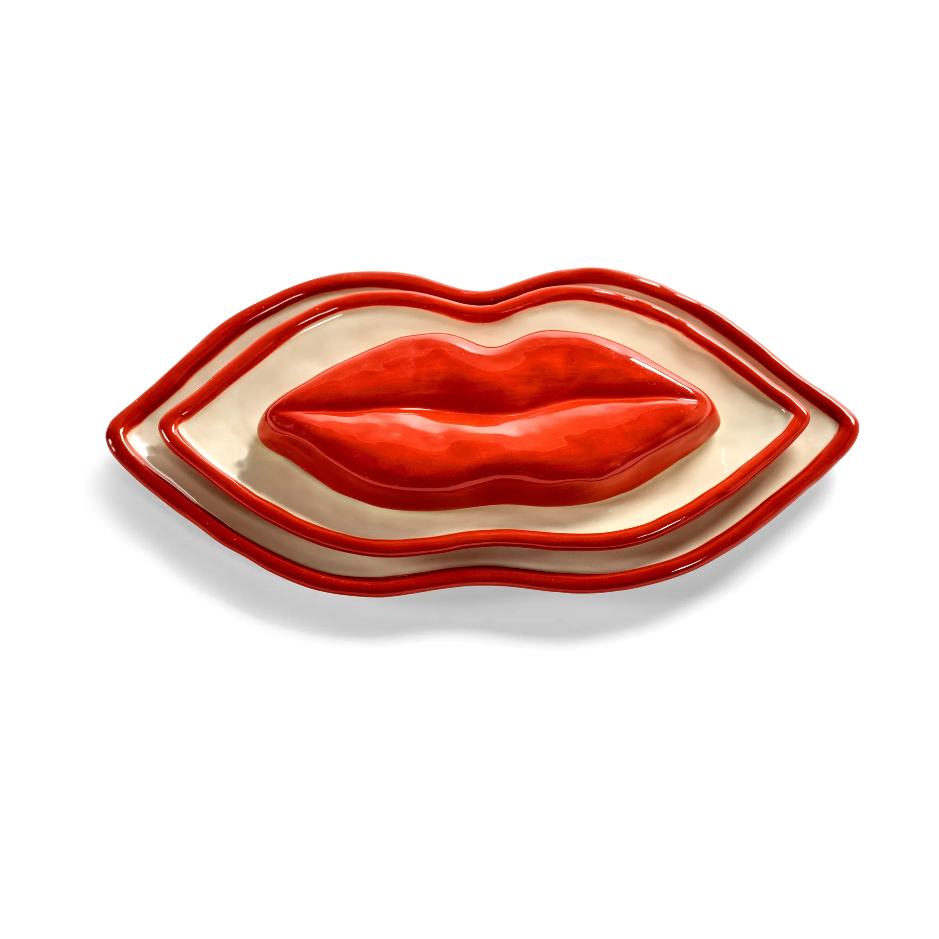 Les Objets Mouleversants bandeja S, Vermelho Serax