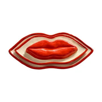 Les Objets Mouleversants conjunto de tijolos 3 peças - Vermelho-branco - Serax