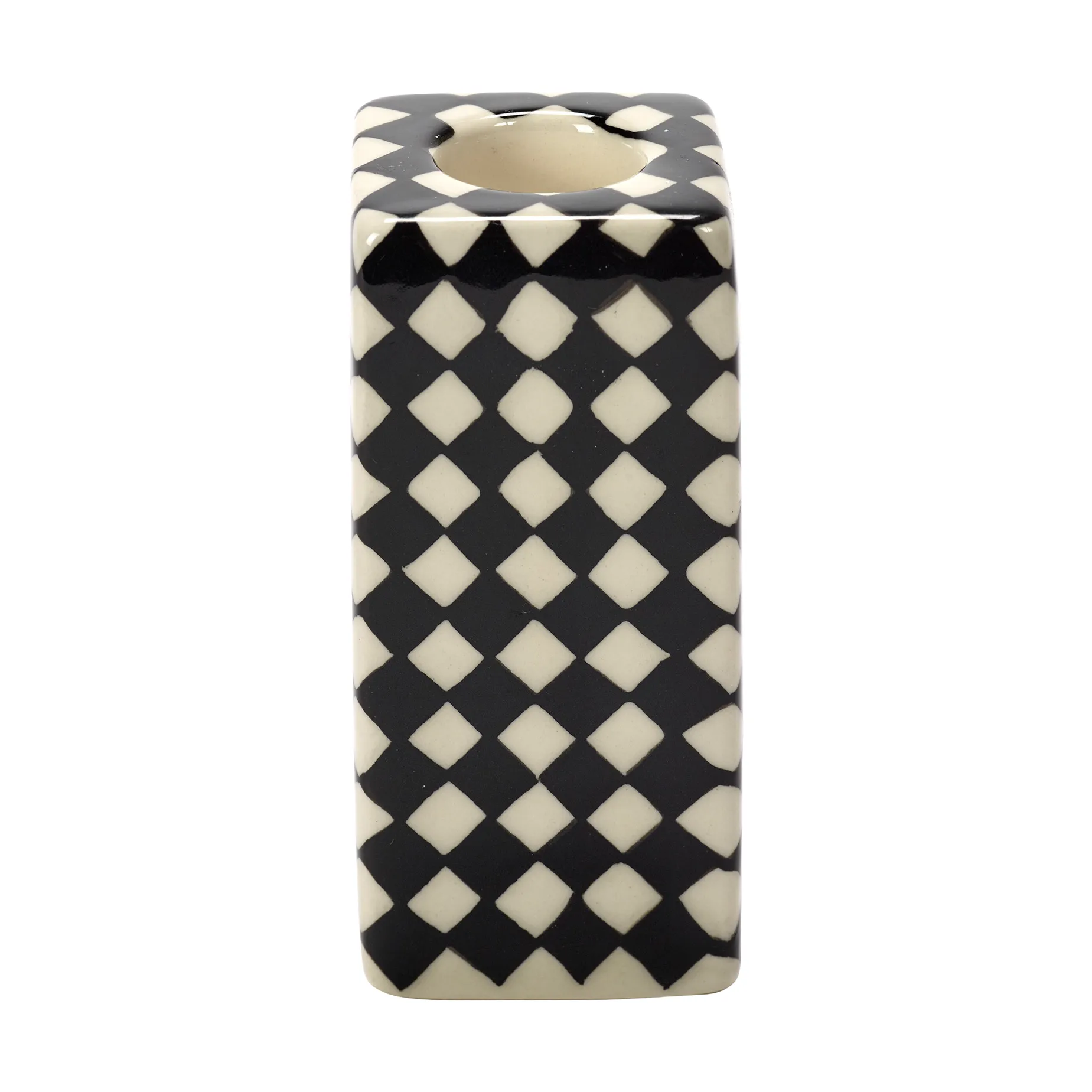 Les Objets Mouleversants N°1 castiçal, Preto-branco Serax