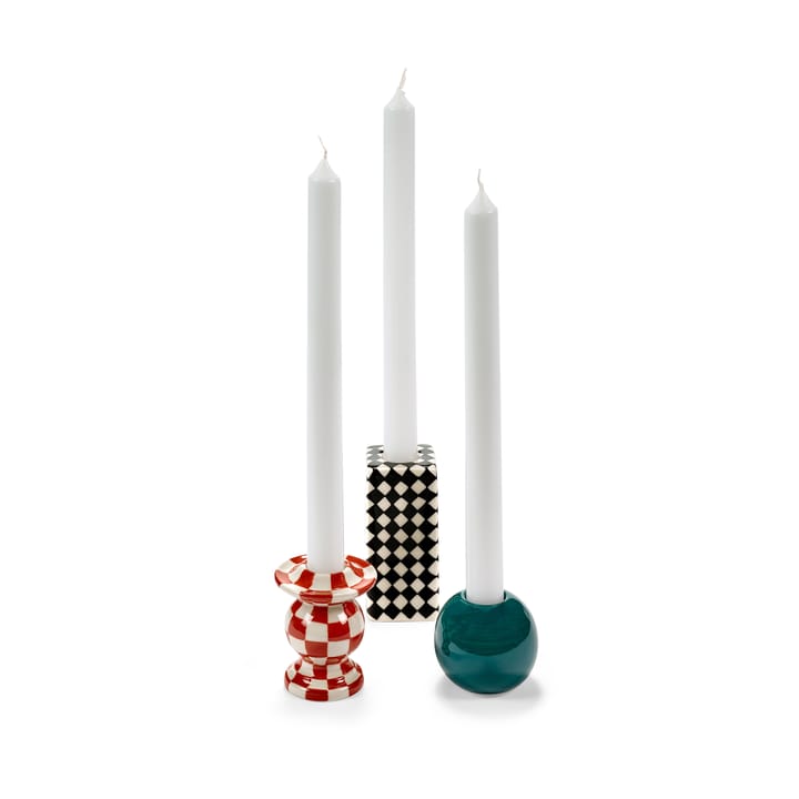 Les Objets Mouleversants N°1 castiçal, Preto-branco Serax