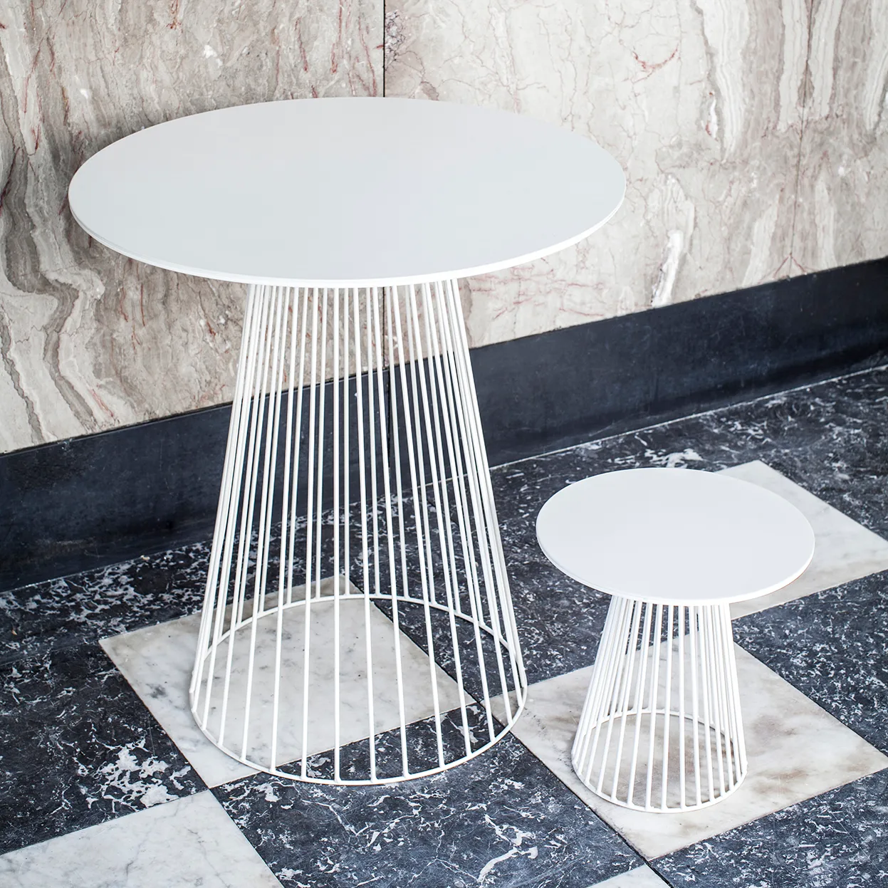 Mesa Garbo 50 cm, branco Serax