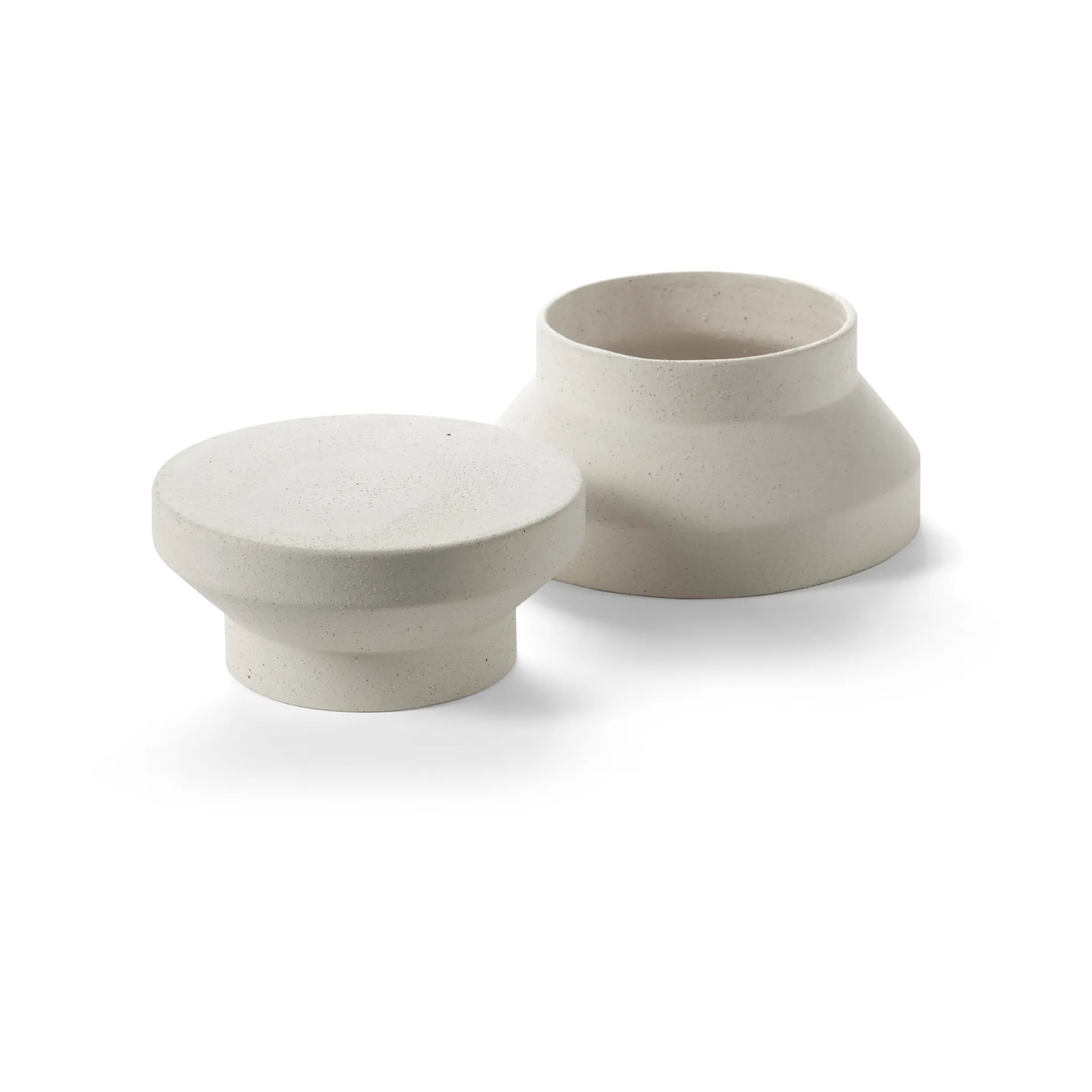 Mira vaso/prato de bolo S, Bege Serax