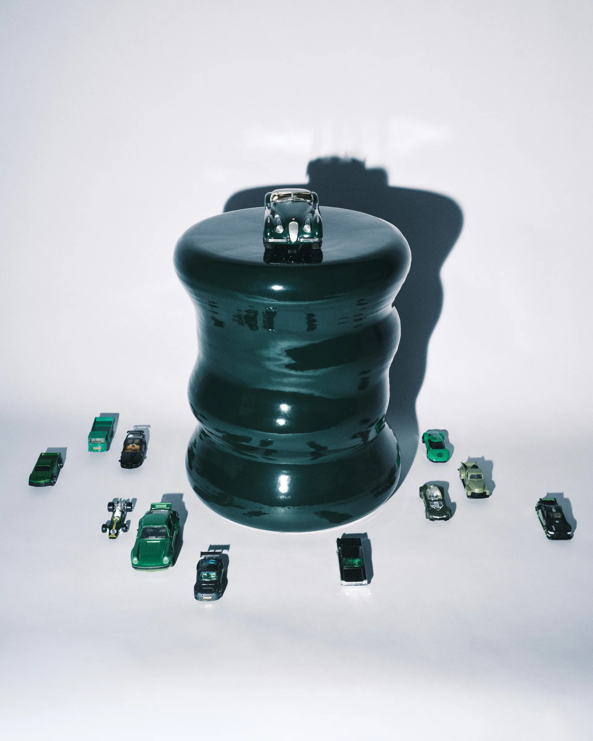 Pawn mesa lateral Ø29x34 cm, Verde Serax