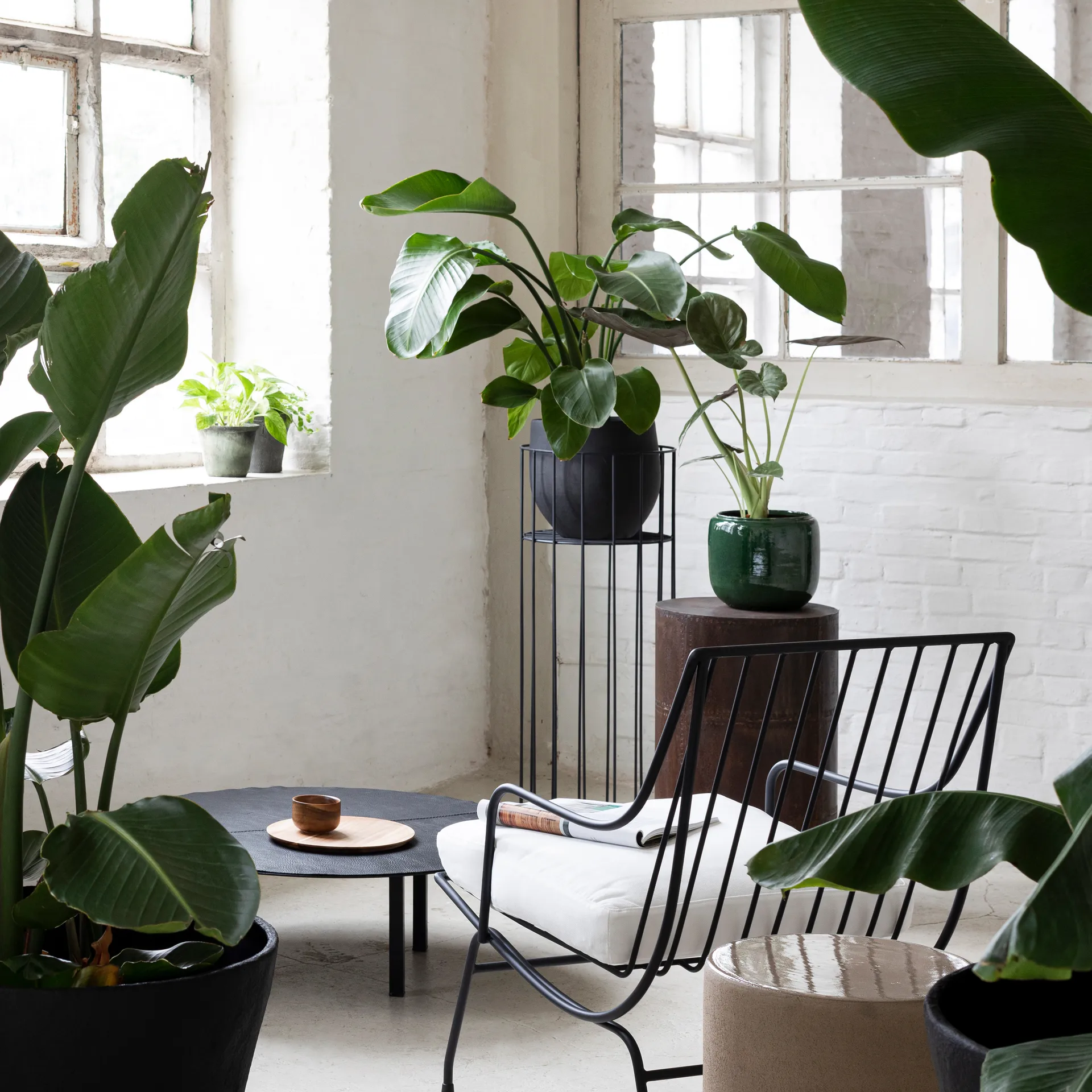 Pedestal Vasaro 90 cm, preto Serax