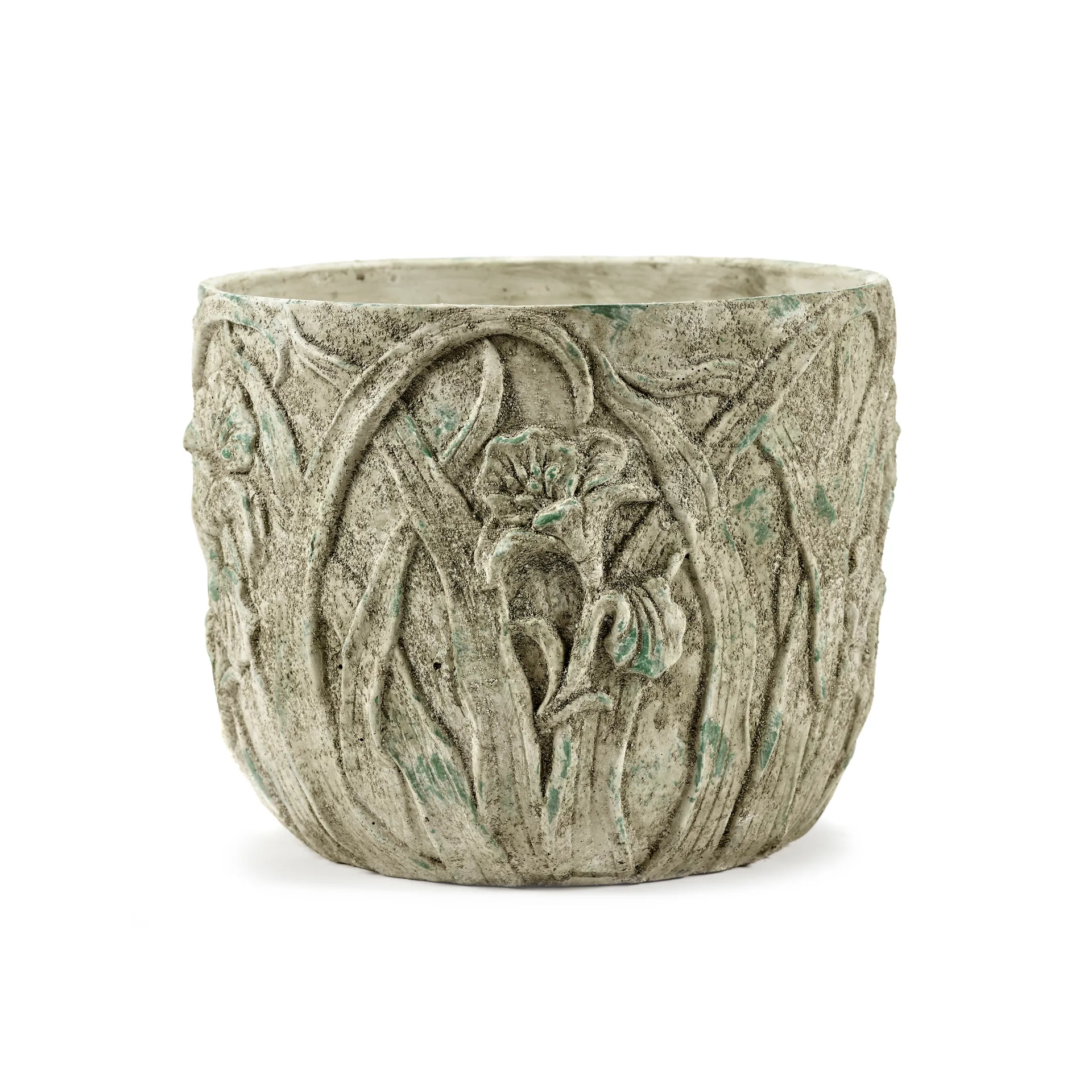 Pote Rustic floral M 25,5 cm, Grey Serax