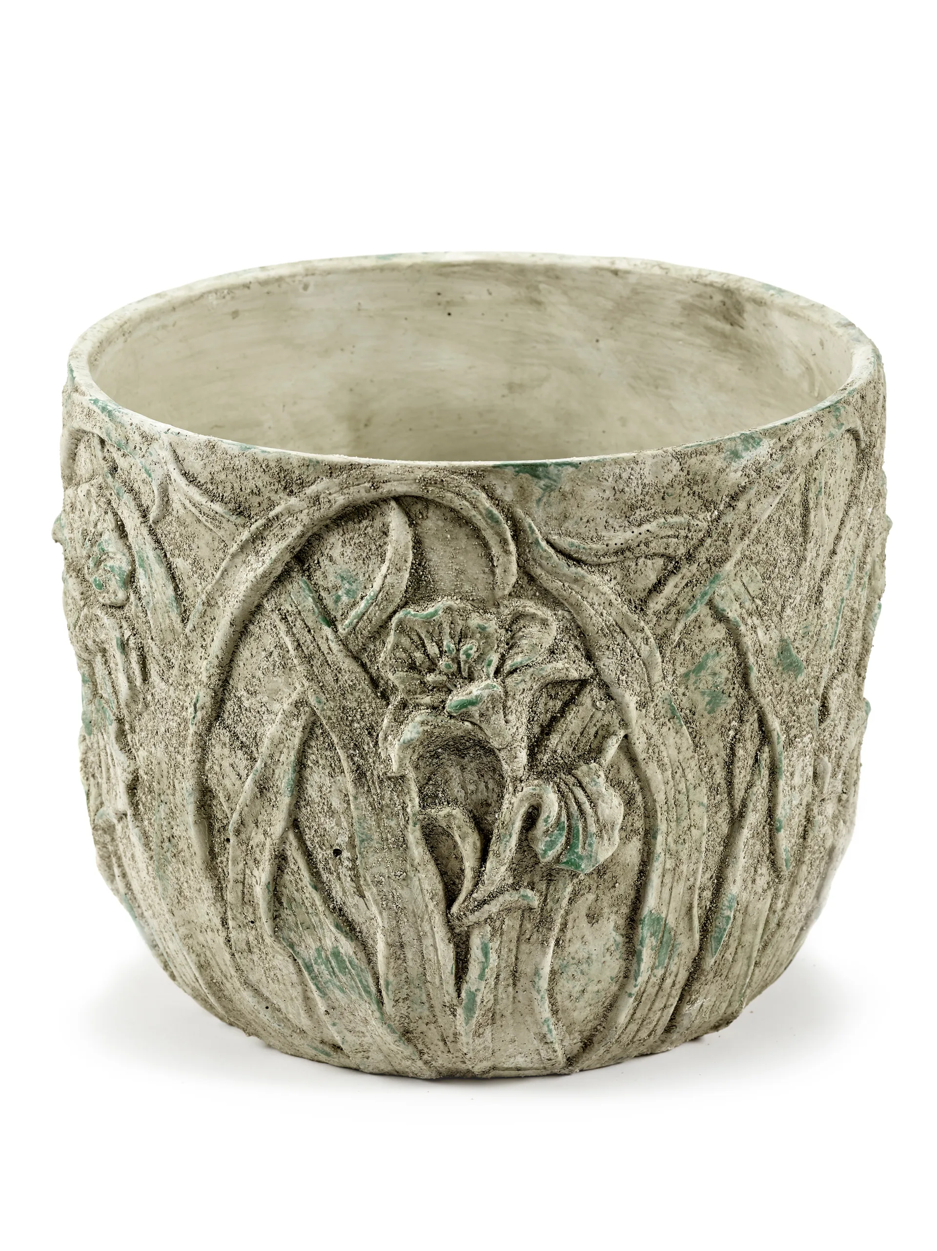 Pote Rustic floral M 25,5 cm, Grey Serax