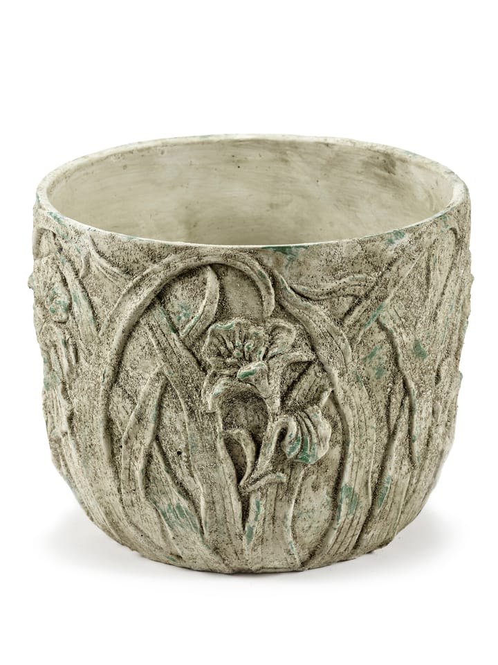 Pote Rustic floral M 25,5 cm, Grey Serax