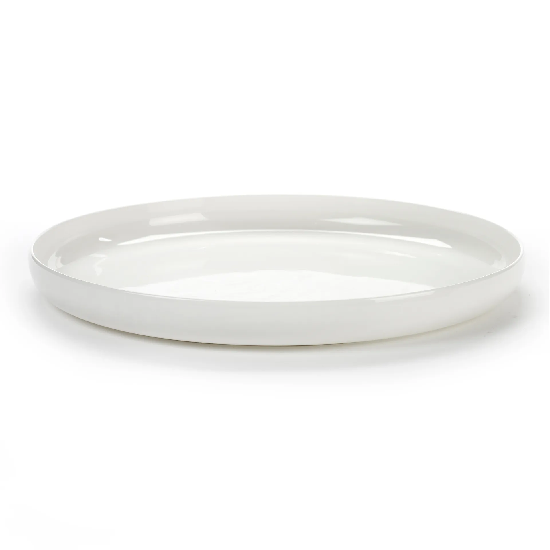 Prato com rebordo alto branco Base, 28 cm Serax