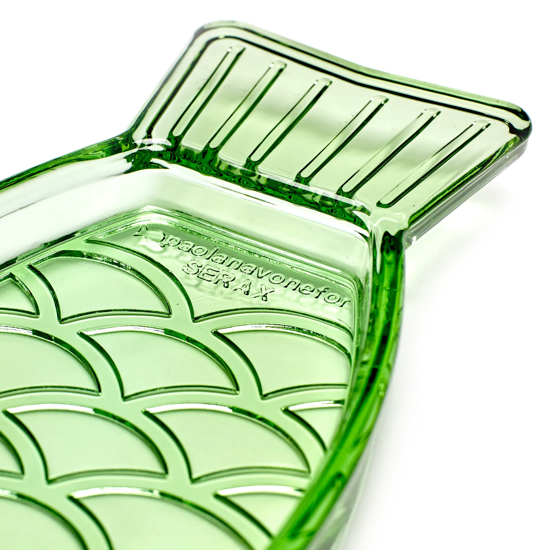 Prato Fish & Fish 10x23 cm, verde Serax