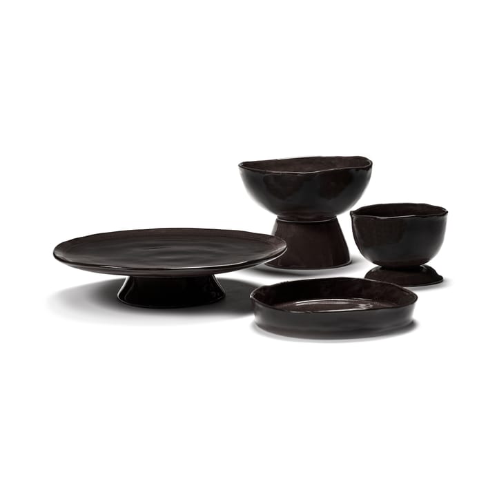 Prato fundo La Mère S Ø20 cm 2-unidades, Castanho escuro  Serax