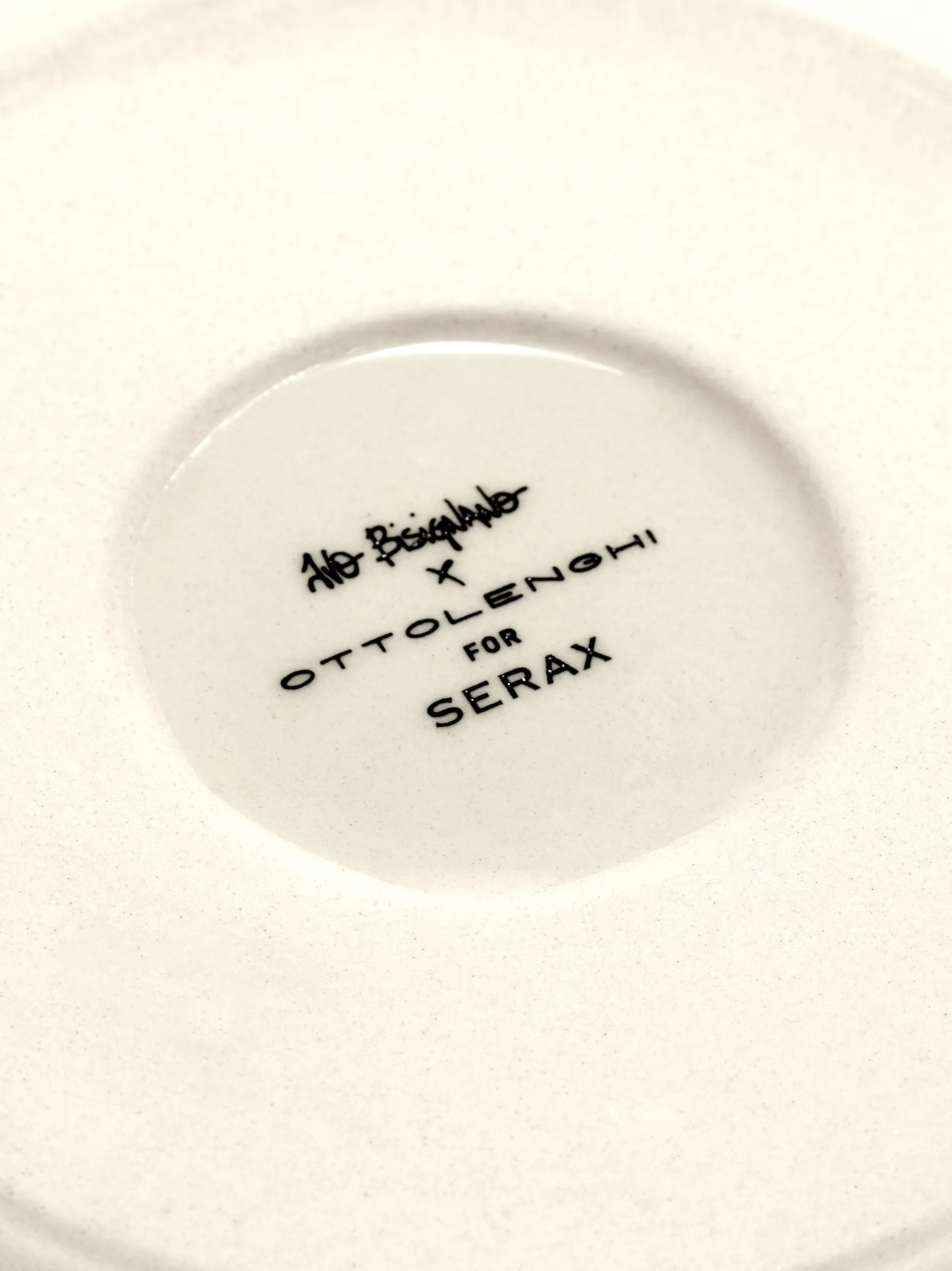 Prato fundo Ottolenghi Feast Ø22 cm 2 unid., White stripes-red Serax