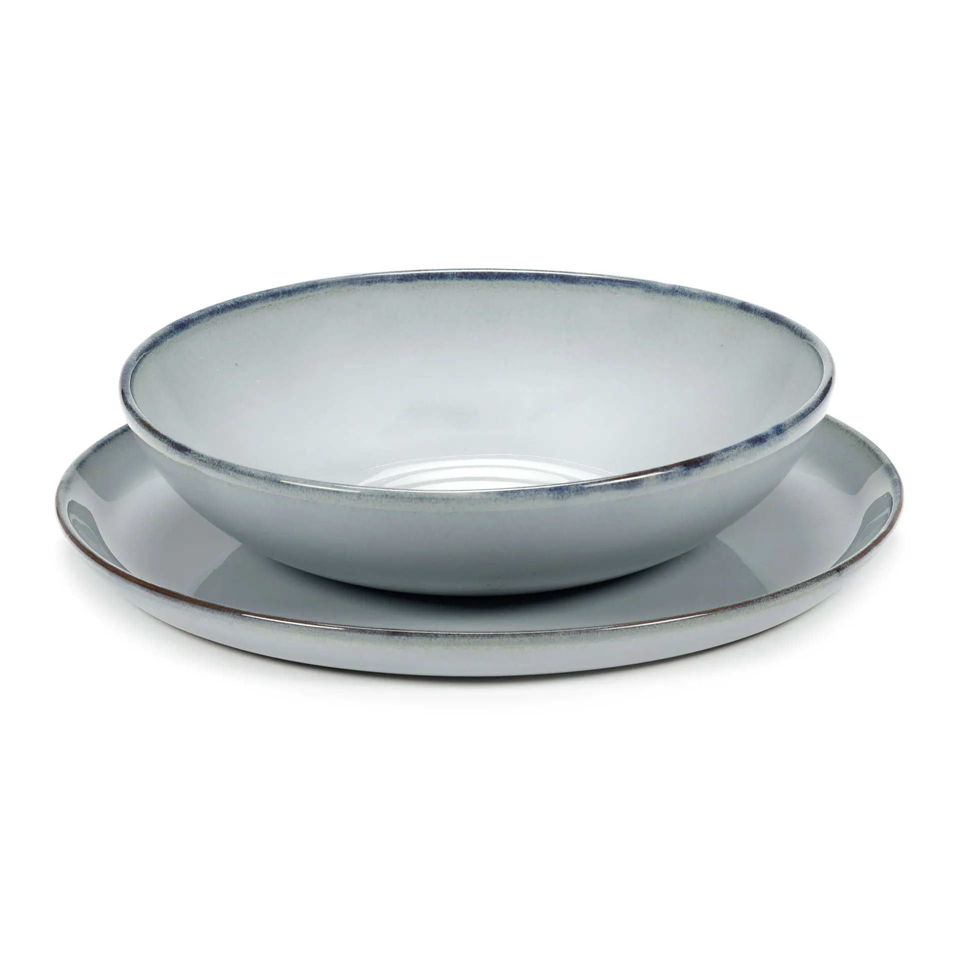 Prato fundo Pure Blue Glazed Ø19,5 cm, azul Serax