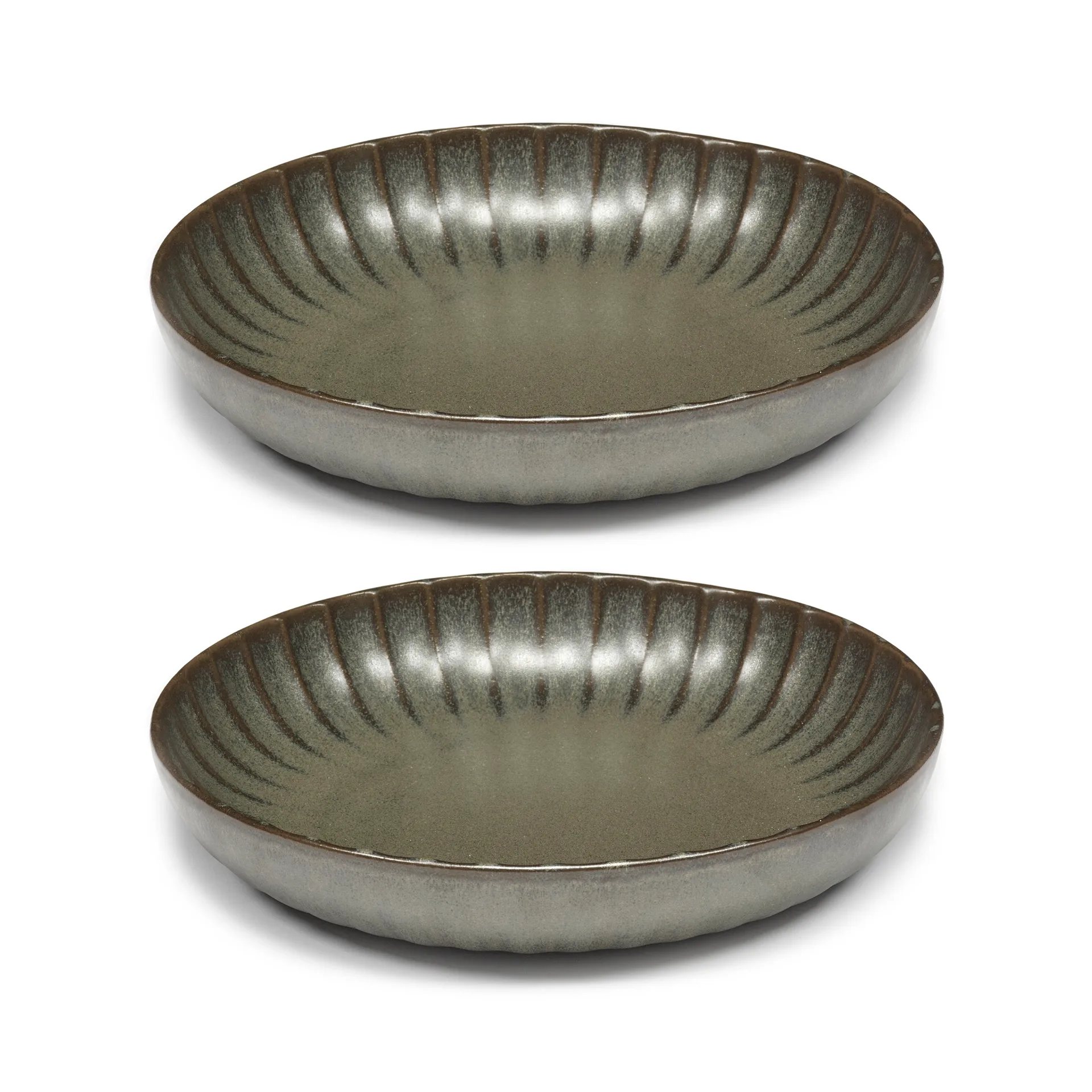 Prato Inku high L Ø23 CM 2-unidades , Verde Serax