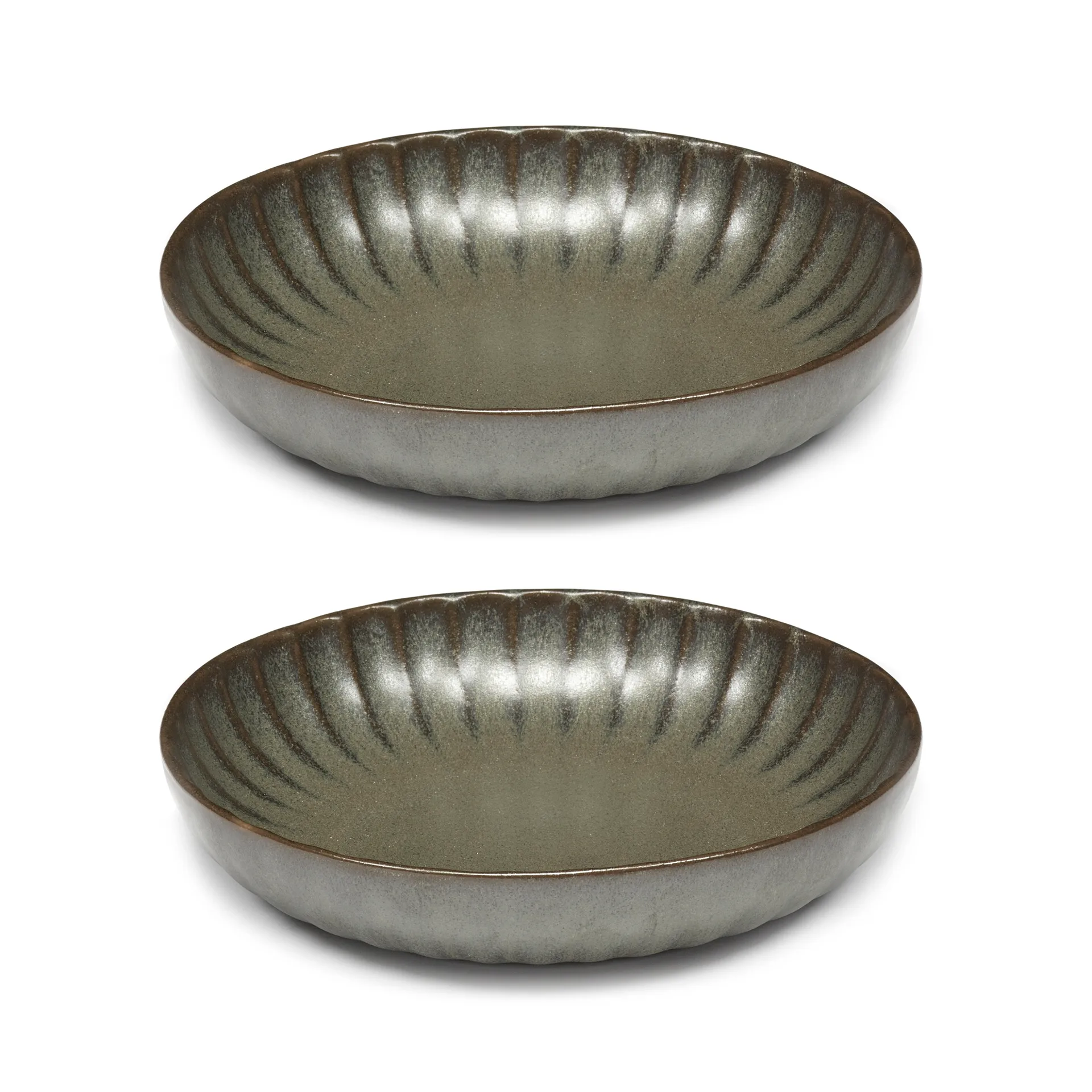 Prato Inku high M Ø19 CM 2-unidades , Verde Serax