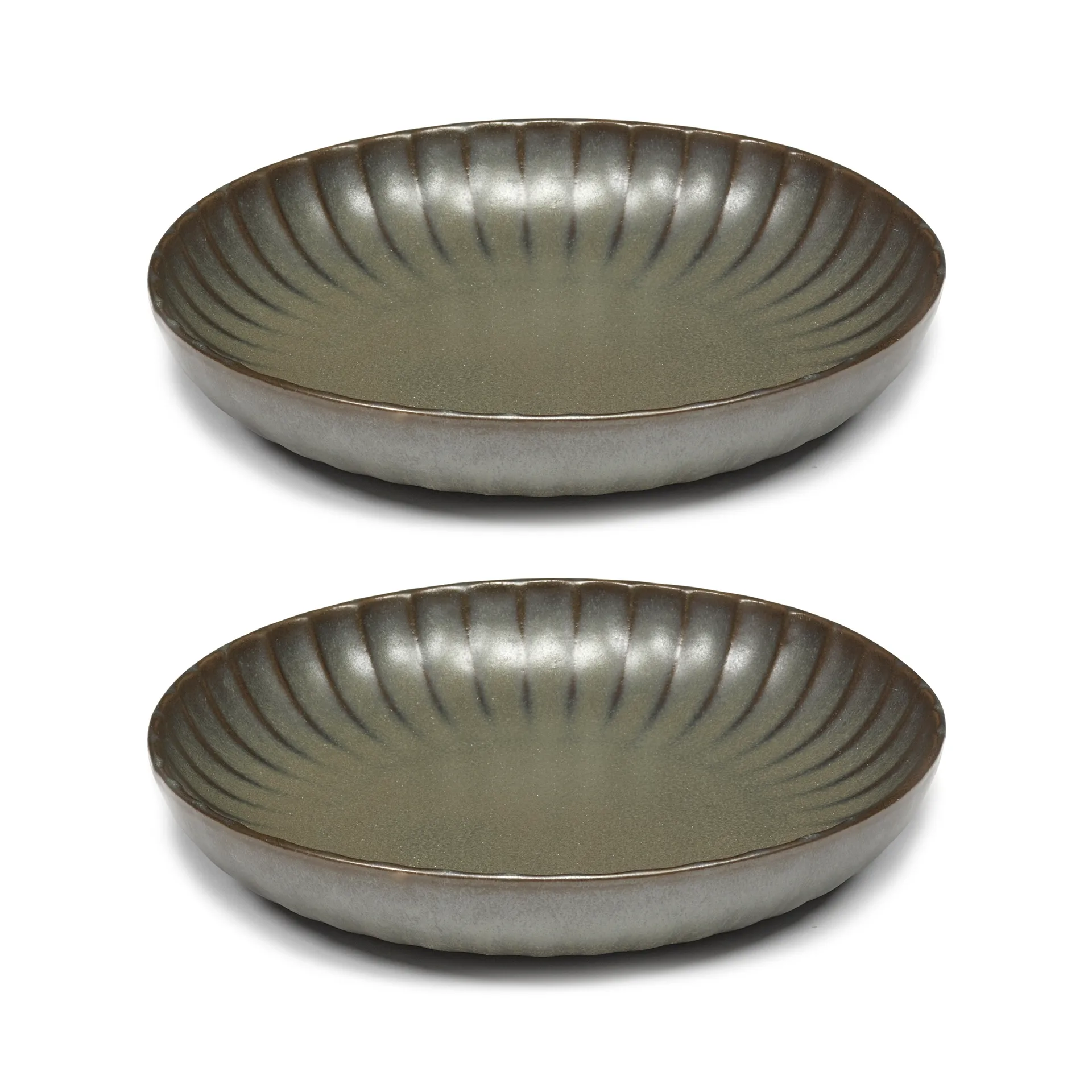 Prato Inku high M Ø21 CM 2-unidades, Verde Serax