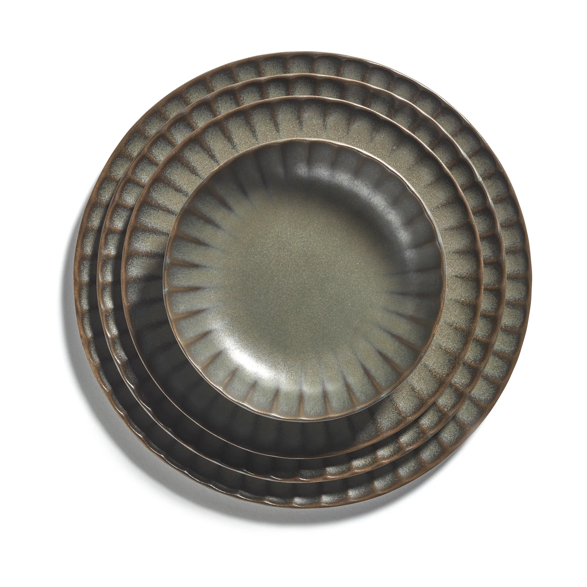 Prato Inku high XS Ø16 CM 2-unidades, Verde Serax