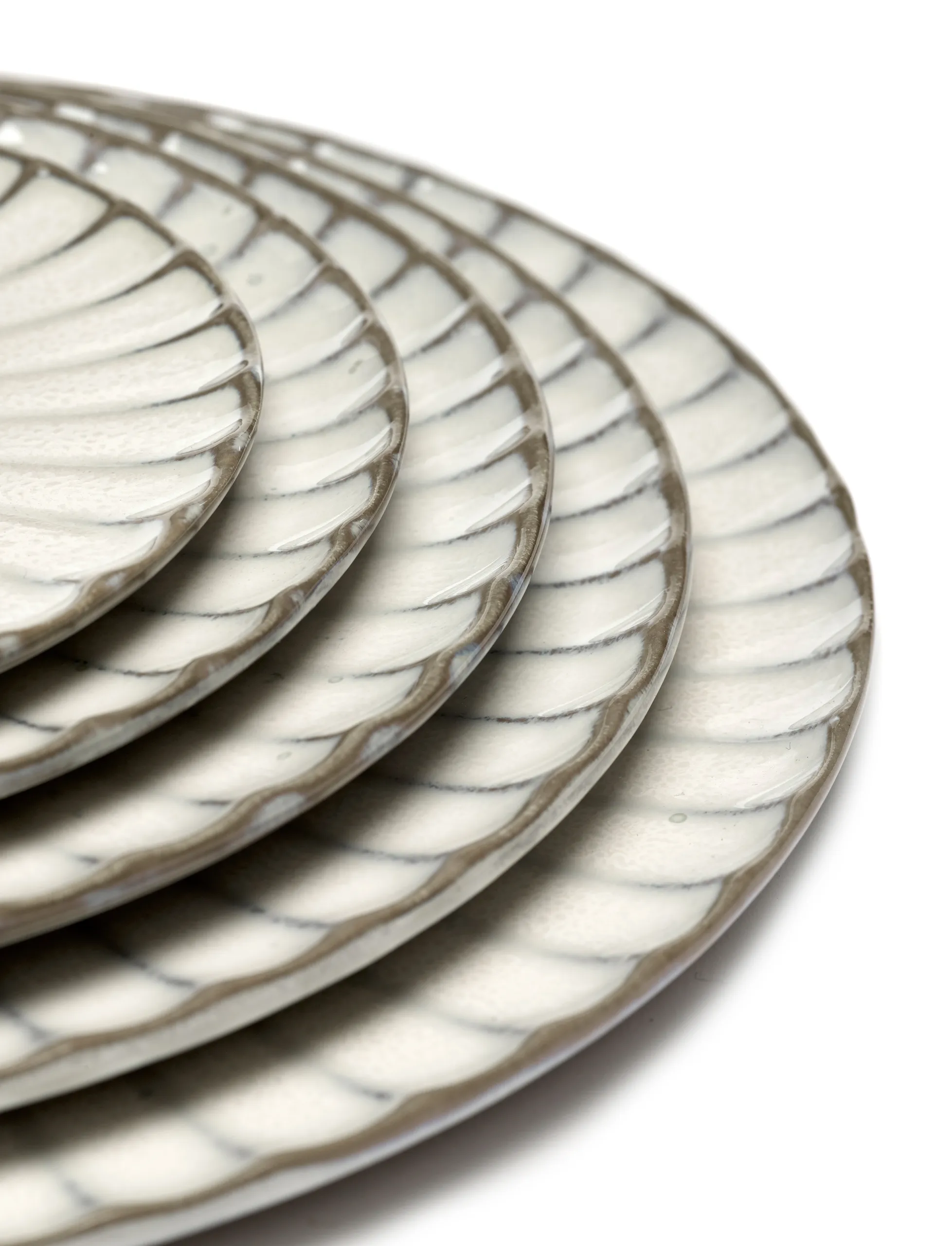 Prato Inku L Ø24 CM , Branco Serax