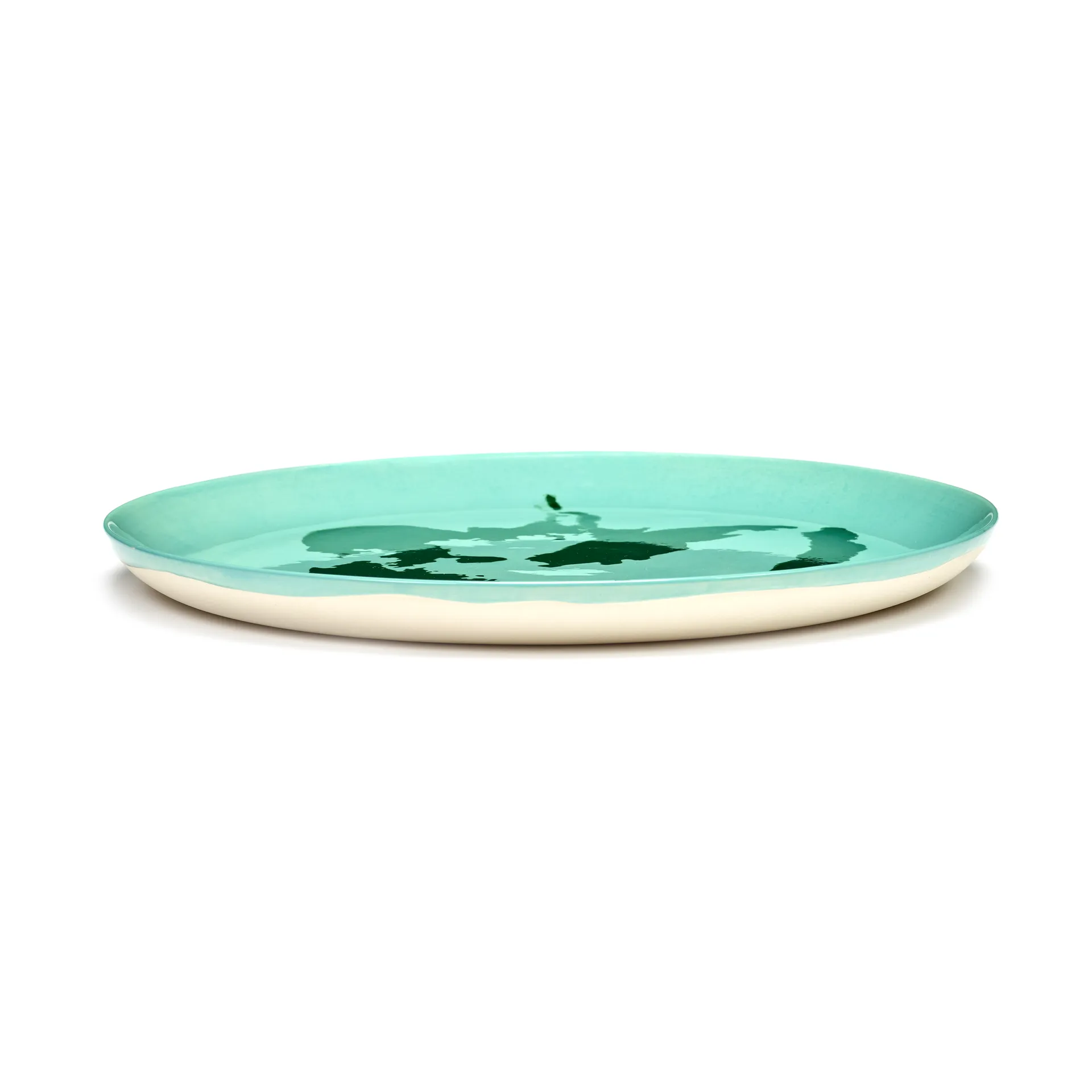 Prato Ottolenghi Feast L Ø26,5 cm 2 unid., Azure-pepper green Serax
