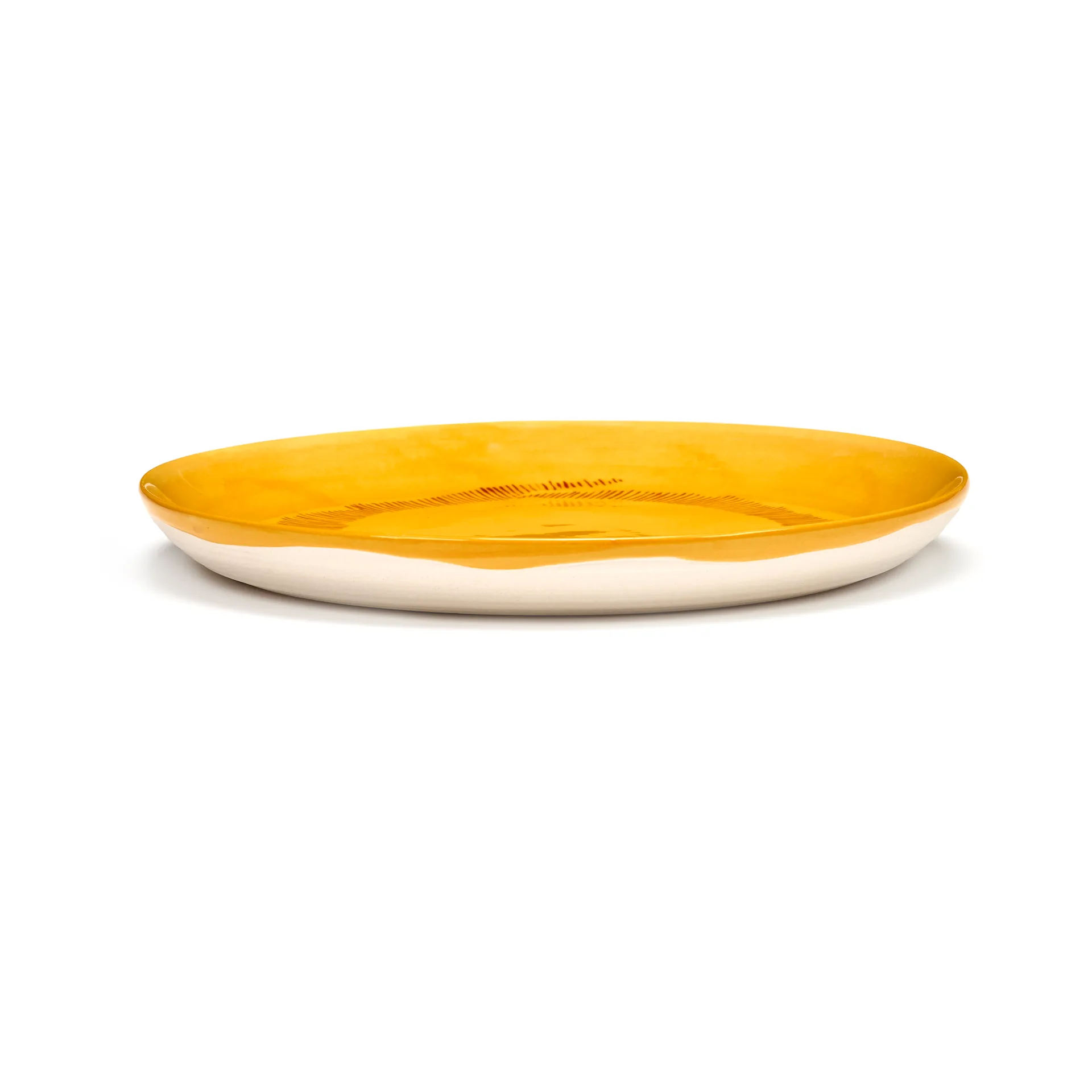 Prato Ottolenghi Feast S Ø19 cm 2 unid., Yellow stripes-red Serax