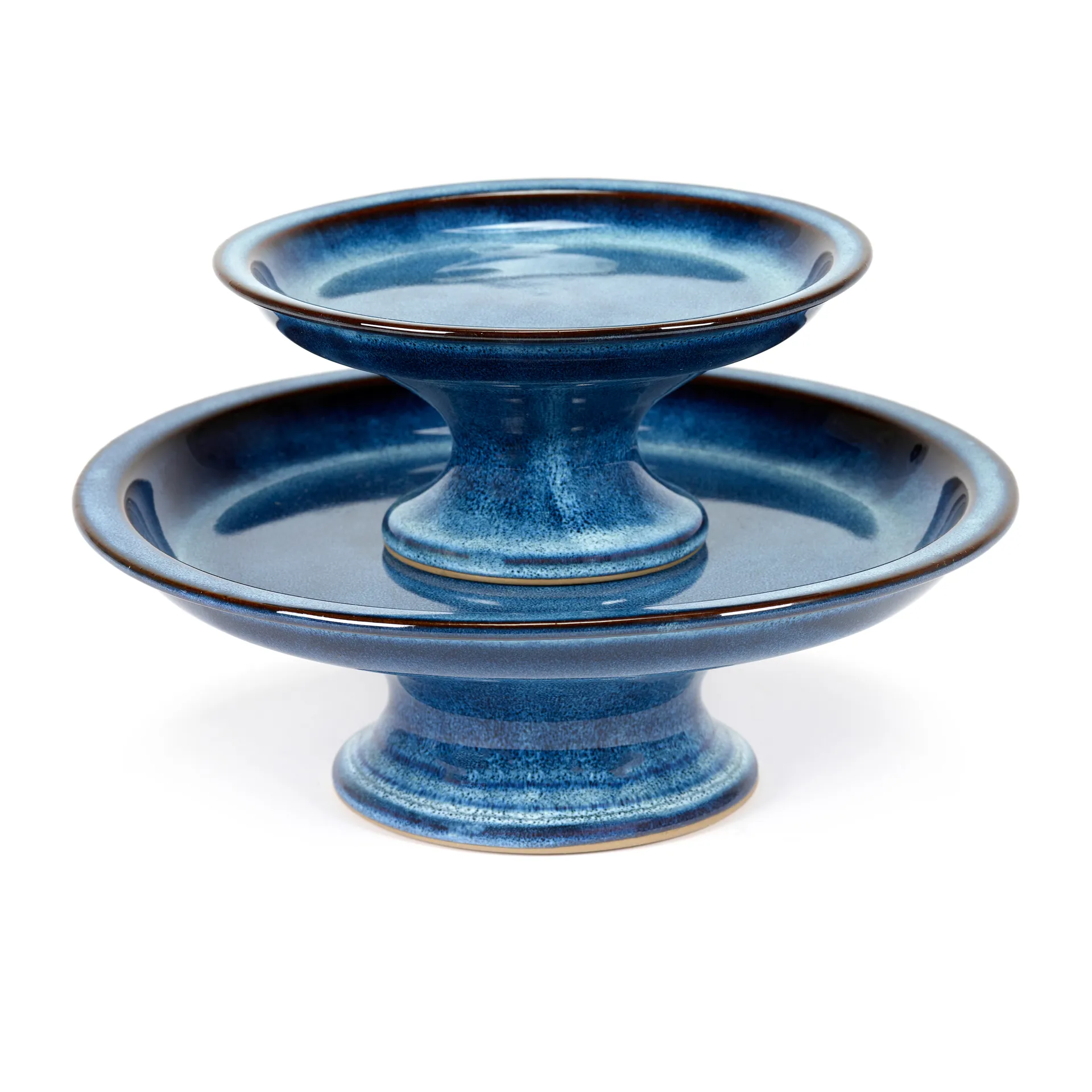 Prato para bolo Pure L Ø23,5 cm, Dark Blue Serax