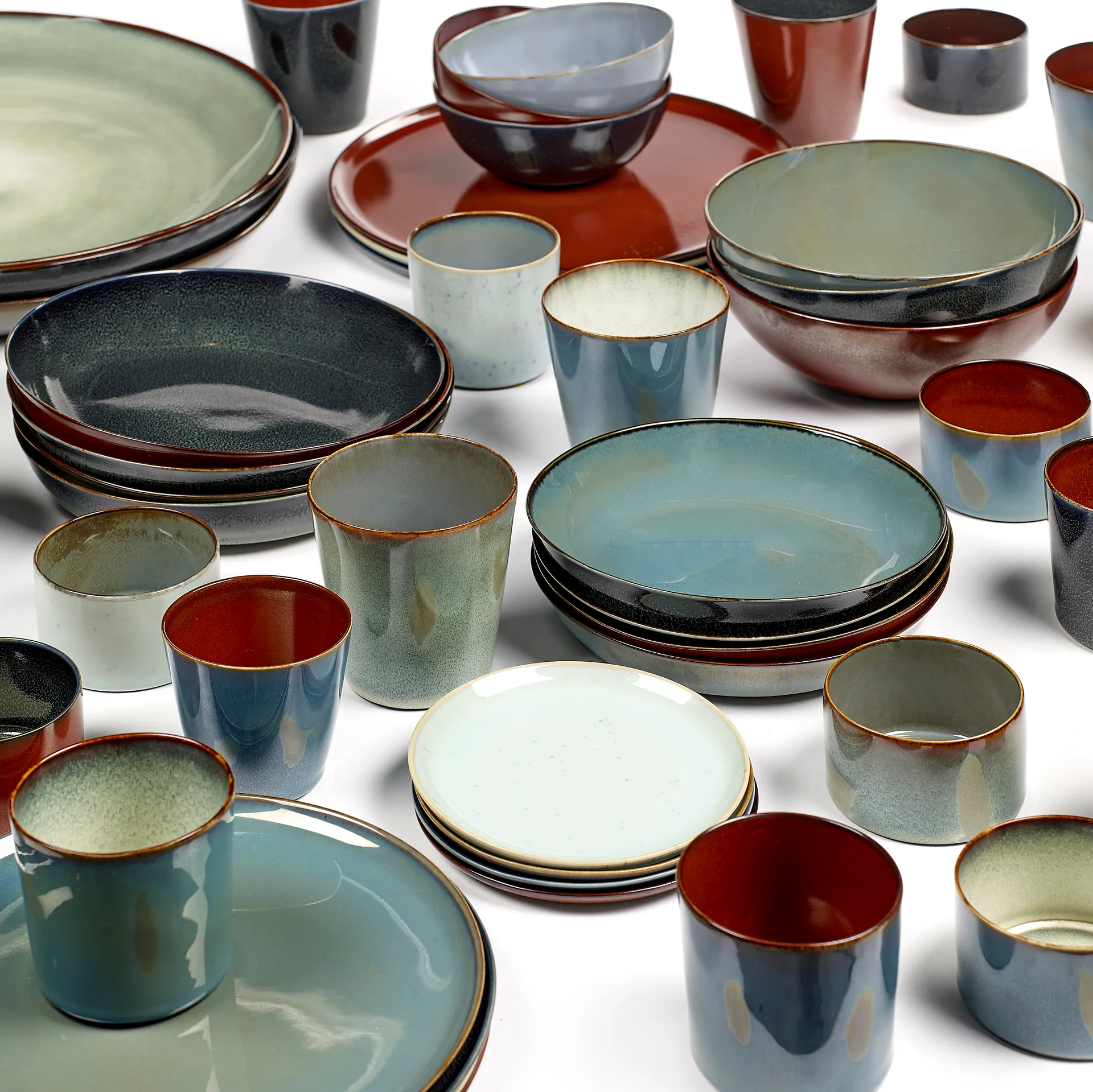 Prato pequeno Terres de Rêves 17,5 cm, smokey blue-dark blue Serax