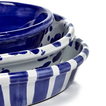 Saladeira L Table Nomade - white-blue - Serax