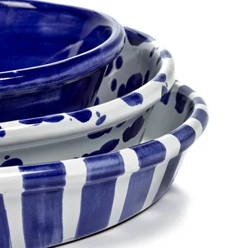 Saladeira M Table Nomade - white-blue - Serax