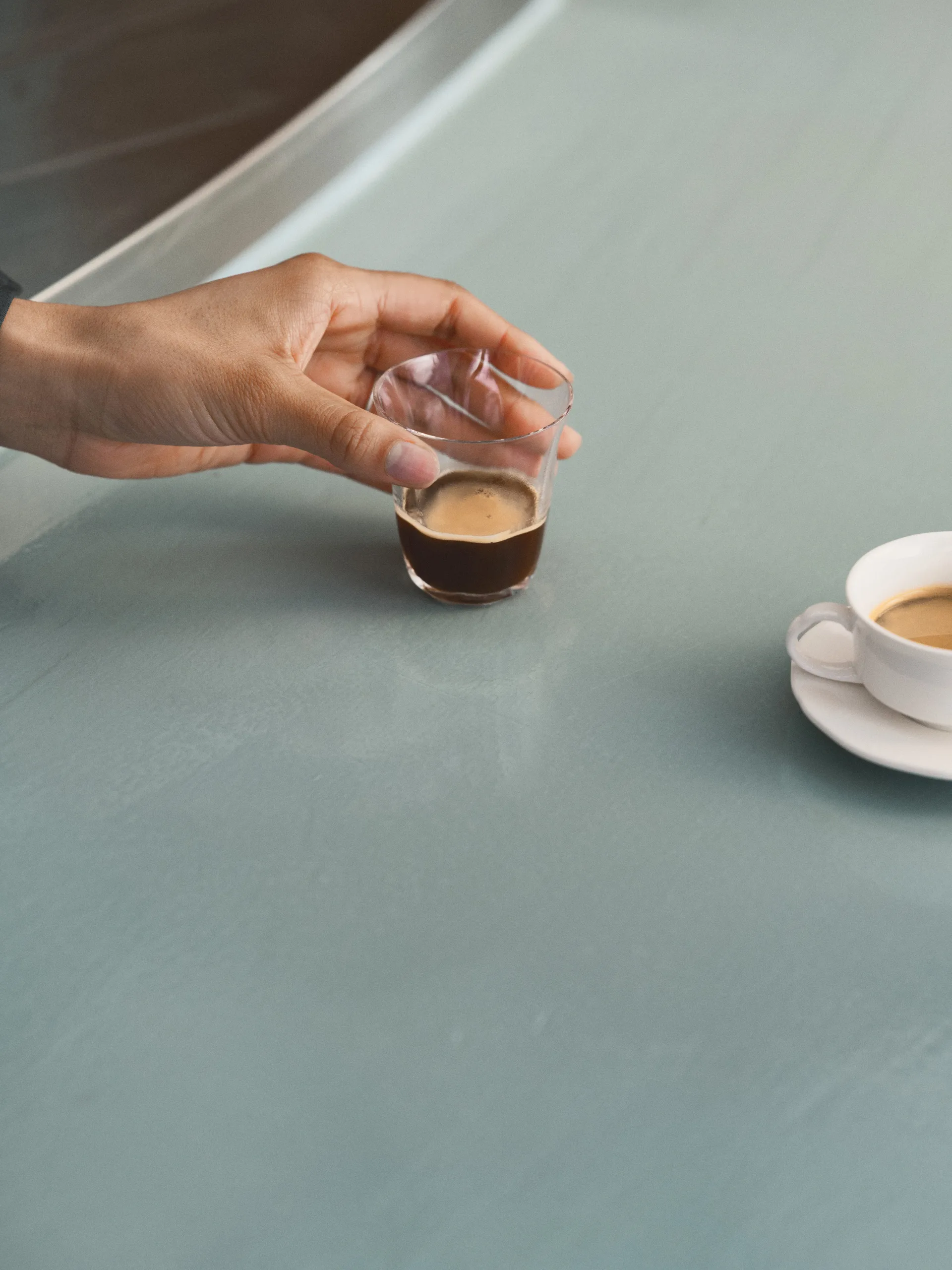 Silhouette copo duplo para espresso 11 cl 4 un., Claro Serax