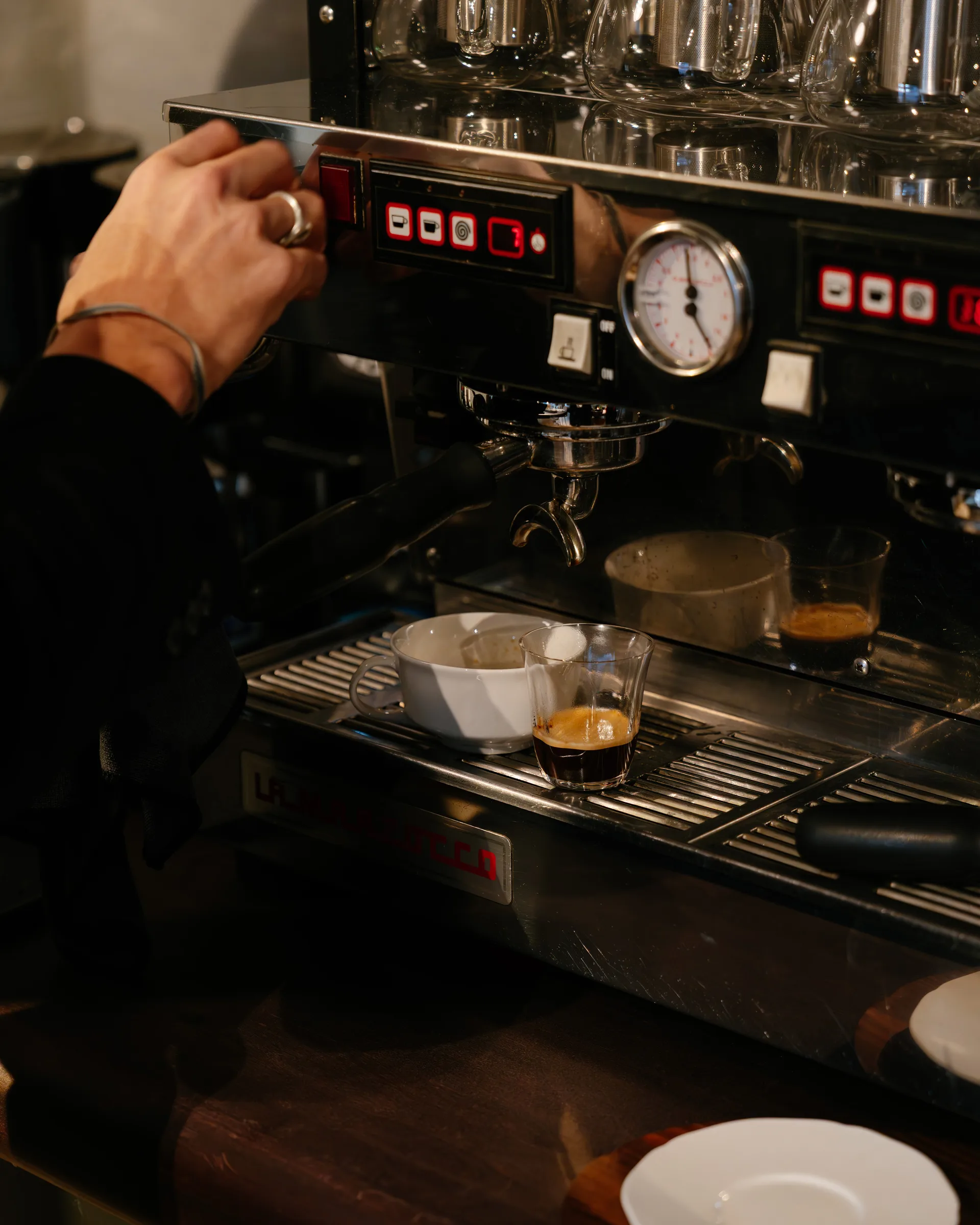 Silhouette copo duplo para espresso 11 cl 4 un., Claro Serax