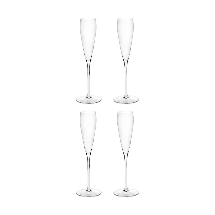 Silhouette flute copo de champanhe 15 cl 4 un. - Claro - Serax