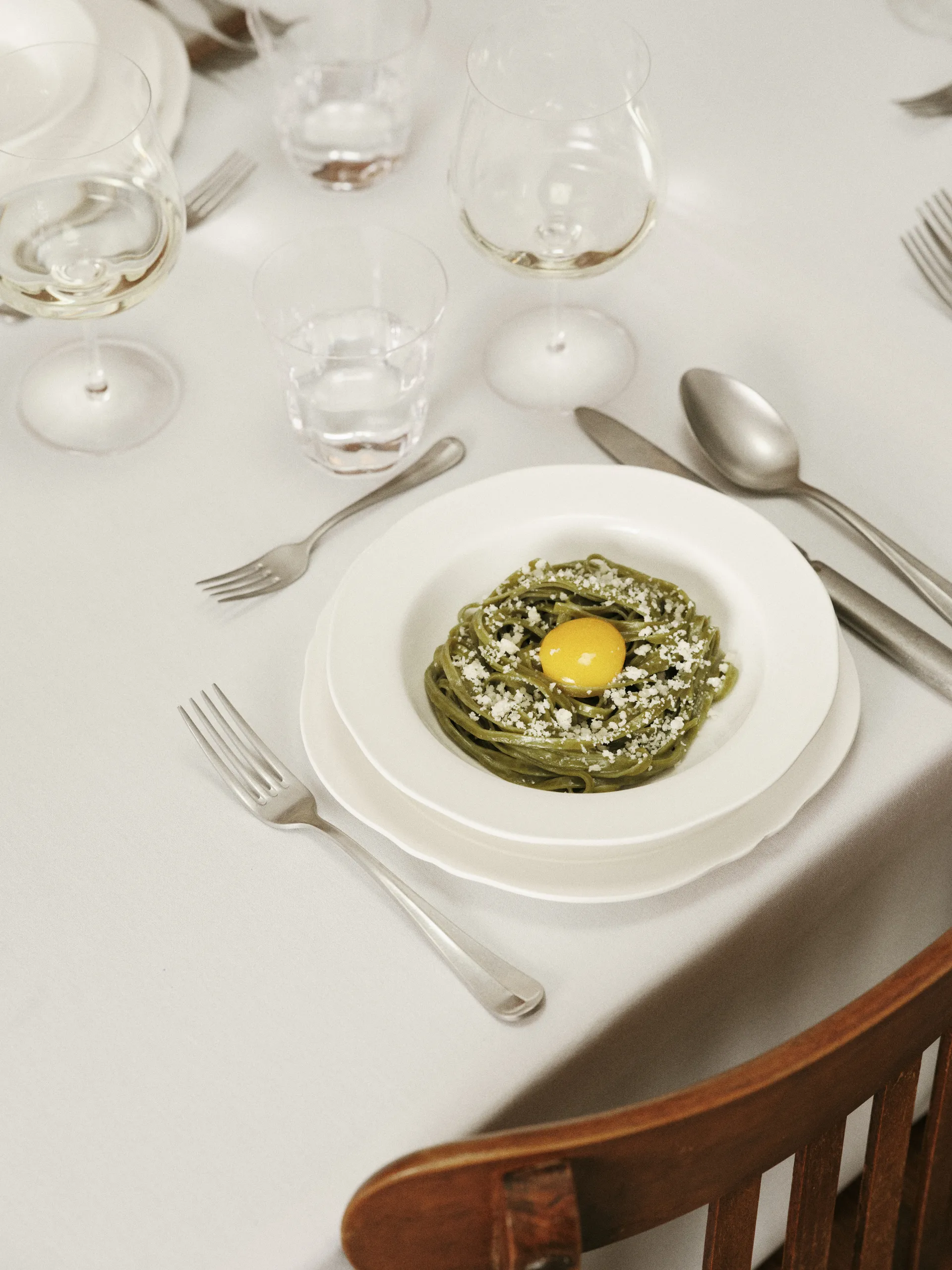 Silhouette prato de massa Ø22 cm 4 un., Branco Serax