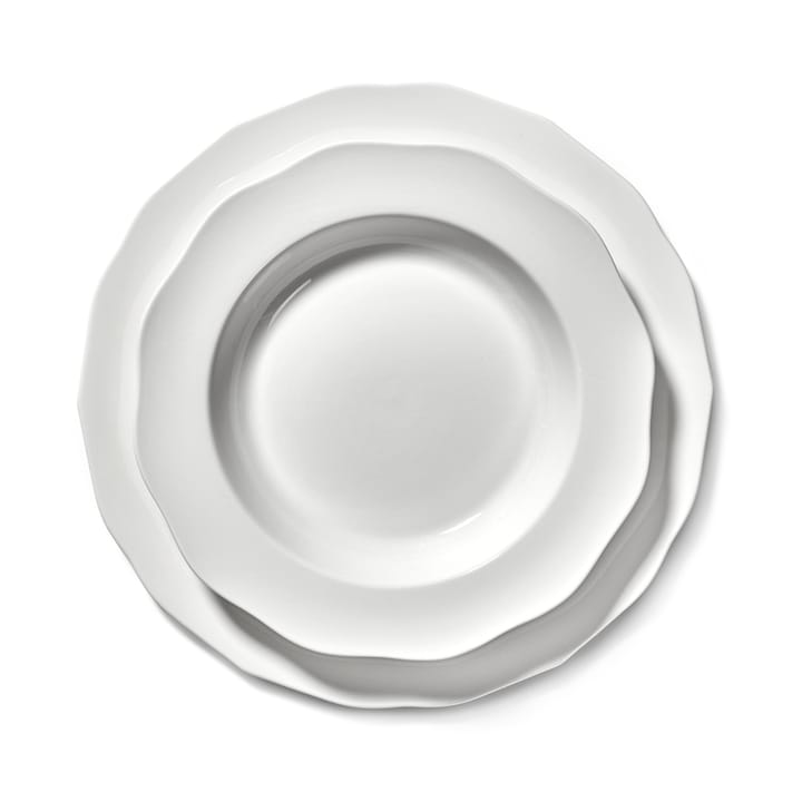 Silhouette prato de massa Ø22 cm 4 un., Branco Serax