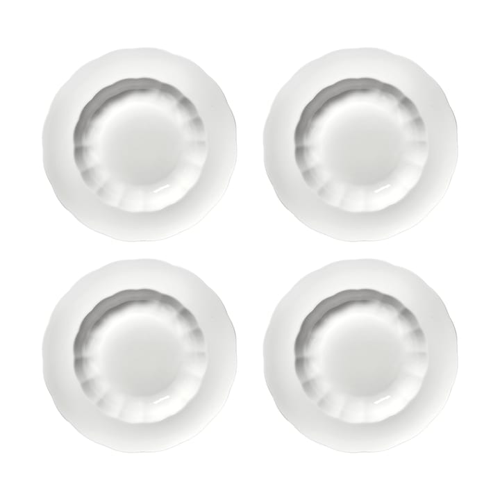 Silhouette prato fundo L Ø27 cm 4 un. - Branco - Serax