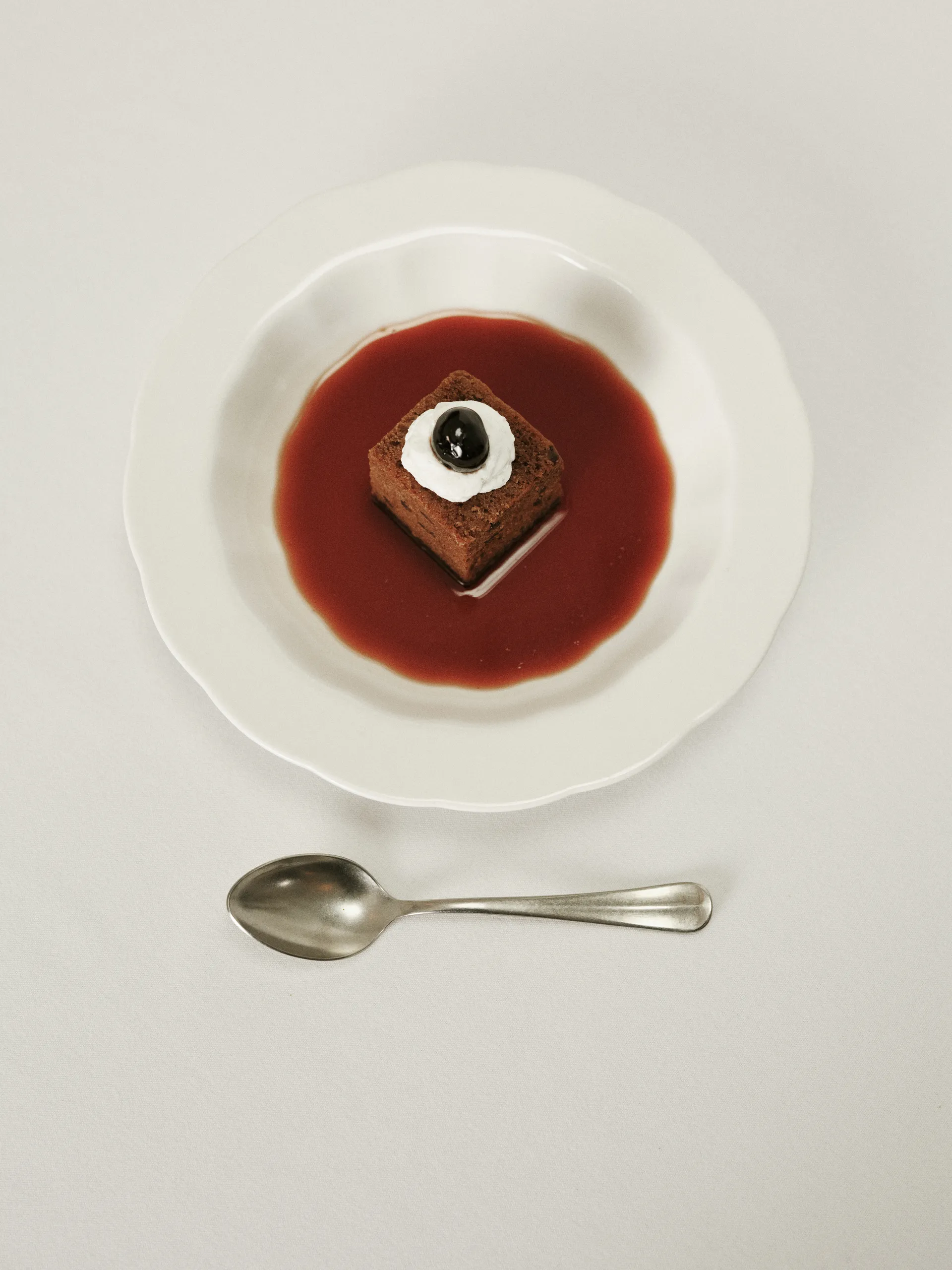 Silhouette prato fundo M Ø23,7 cm 4 un., Branco Serax