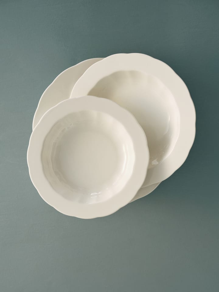 Silhouette prato fundo M Ø23,7 cm 4 un., Branco Serax