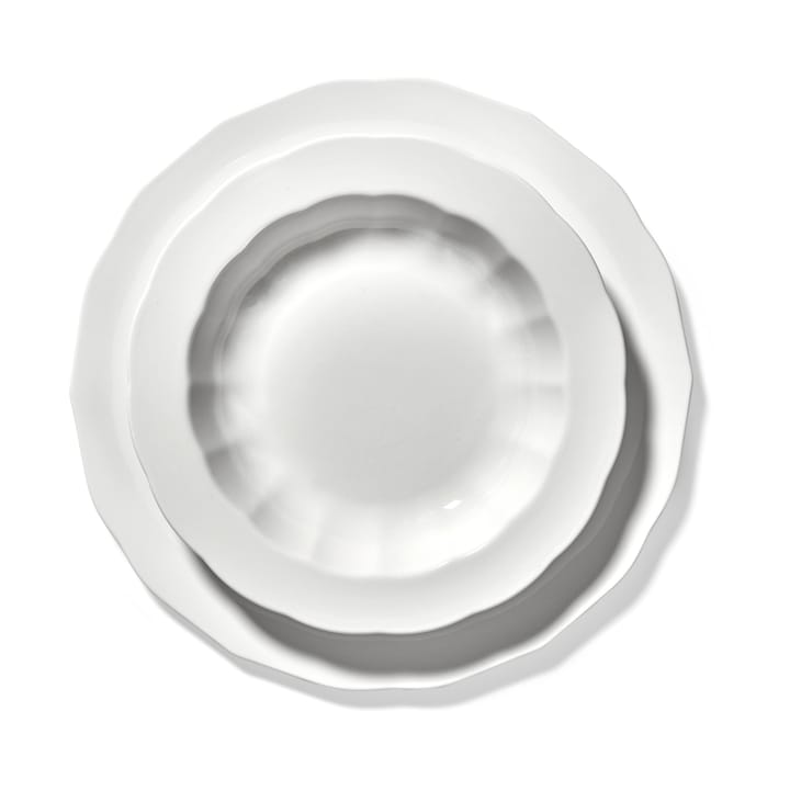 Silhouette prato fundo S Ø21,5 cm 4 un., Branco Serax