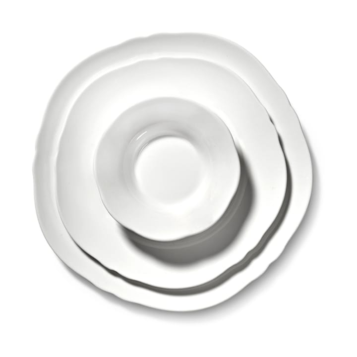 Silhouette prato M Ø23,5 cm 4 un., Branco Serax