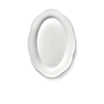 Silhouette prato oval fundo L 21x30 cm 2 un. - Branco - Serax