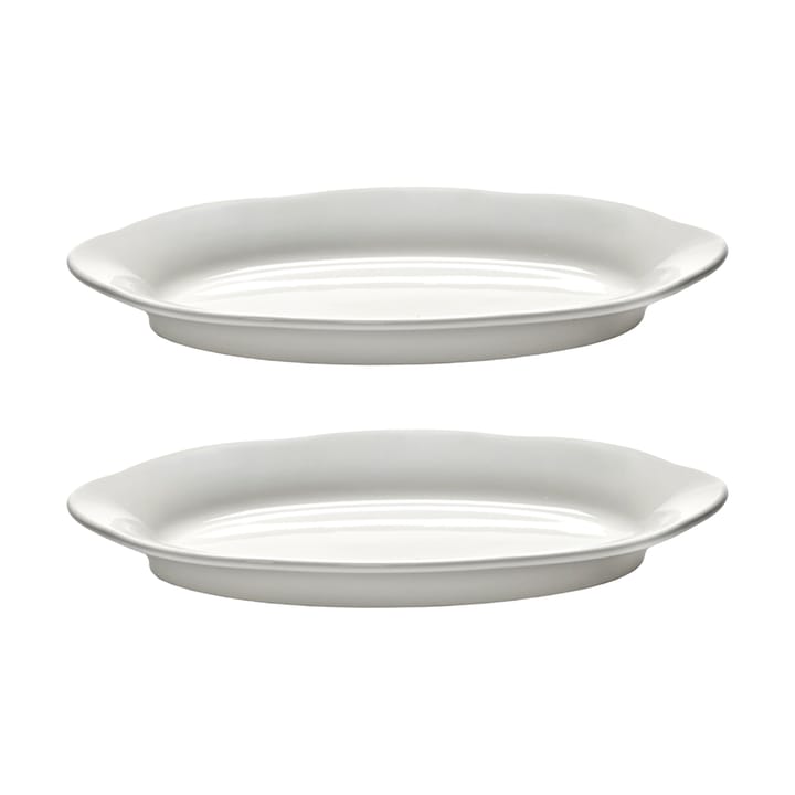 Silhouette prato oval fundo S 10x18,5 cm 2 un. - Branco - Serax