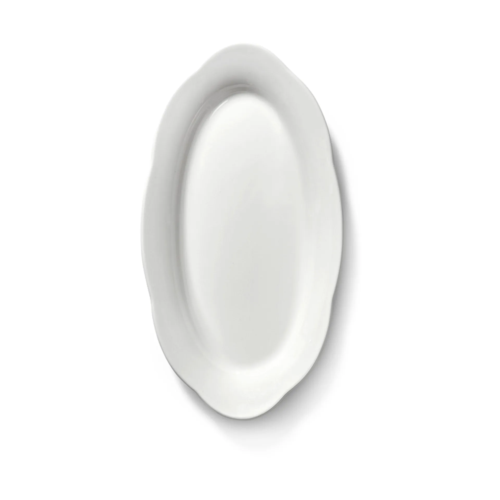 Silhouette prato oval fundo S 10x18,5 cm 2 un., Branco Serax