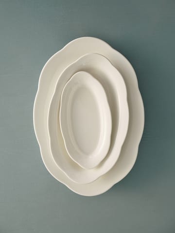 Silhouette prato oval fundo S 10x18,5 cm 2 un. - Branco - Serax
