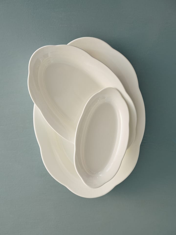 Silhouette prato oval fundo S 10x18,5 cm 2 un., Branco Serax