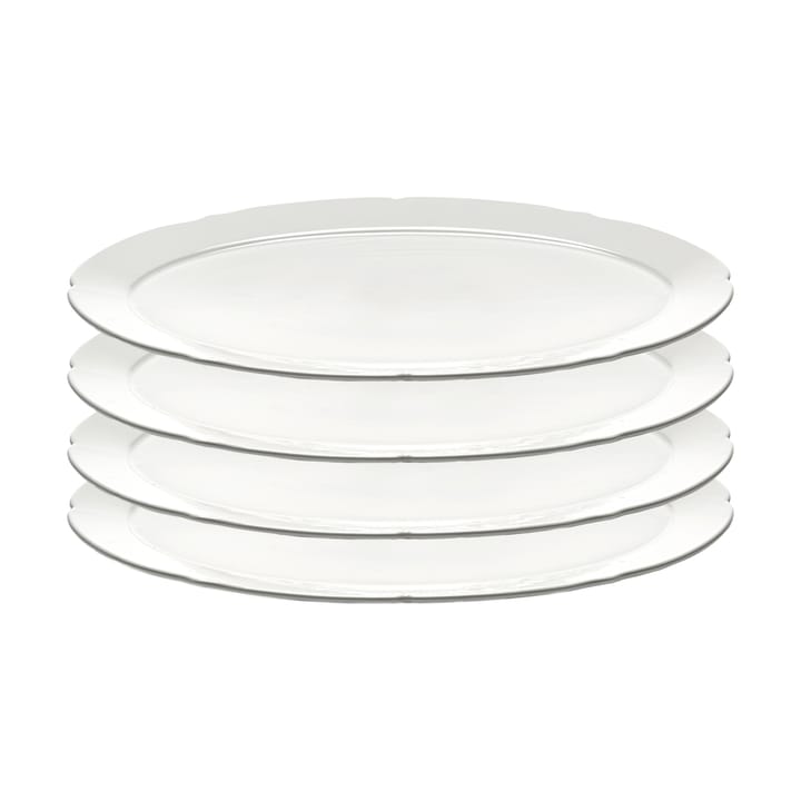 Silhouette prato oval L 21x30 cm 4 un. - Branco - Serax
