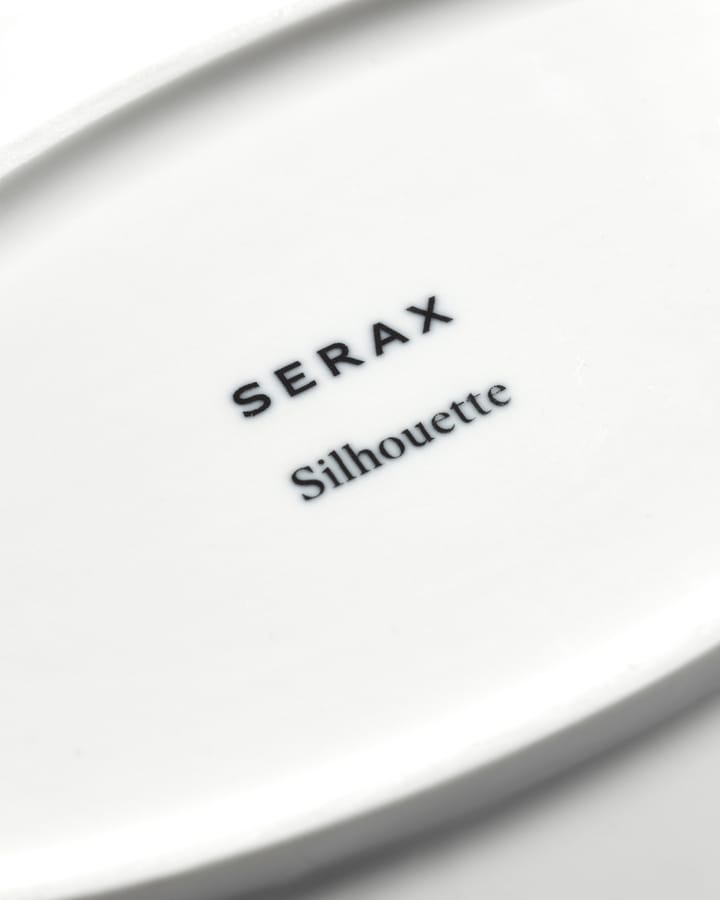 Silhouette prato oval L 21x30 cm 4 un., Branco Serax