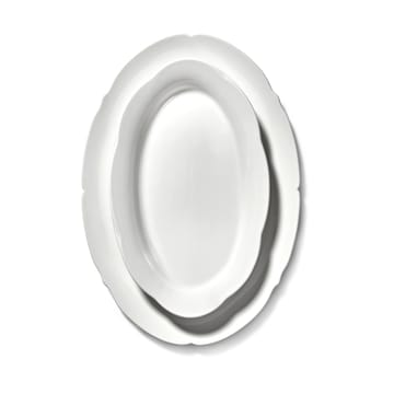 Silhouette prato oval L 21x30 cm 4 un. - Branco - Serax